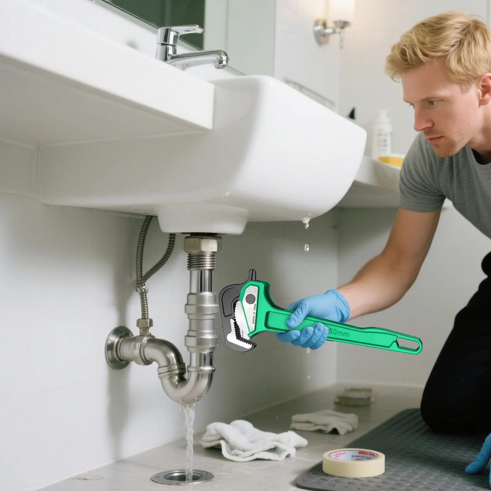 Klucz Rurowy Uniwersalne Szczypce Hydrauliczne Do Ciężkich Zadań | Wielofunkcyjne Narzędzie Hydrauliczne Do Prysznica Wanny Toalety Drenażu Zaworu Pompy Hamulca Węża i Dom
