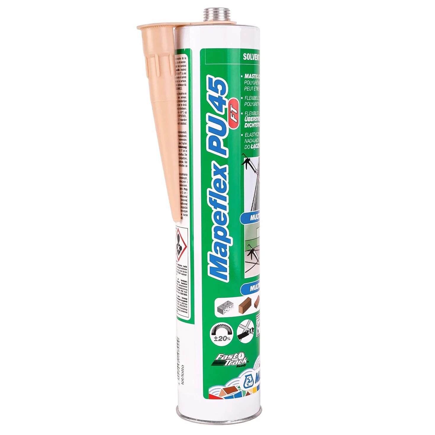 Szybkotwardniejący uszczelniacz poliuretanowy MAPEI MAPEFLEX PU45 FT 300ml (Brązowy)