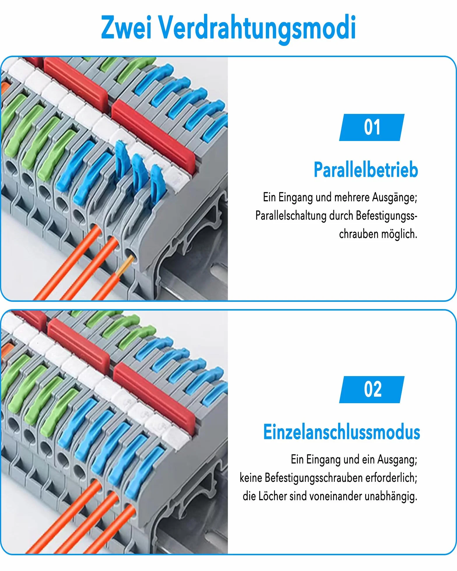Zestaw kompaktowych zacisków do szyny montażowej: 15 sztuk zacisków do szyn montażowych, mosiądzu, niklowanych, elektrycznych bloków zaciskowych, do projektów automatyzacyjnych, projektów DIY
