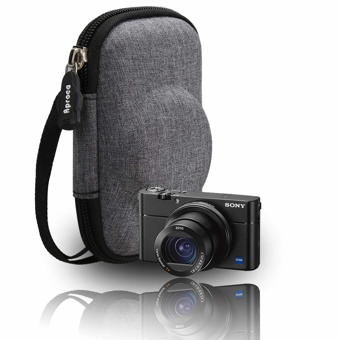 Aproca Twarde etui podróżne do Sony RX100 VA RX100 VI RX100 V Czarny