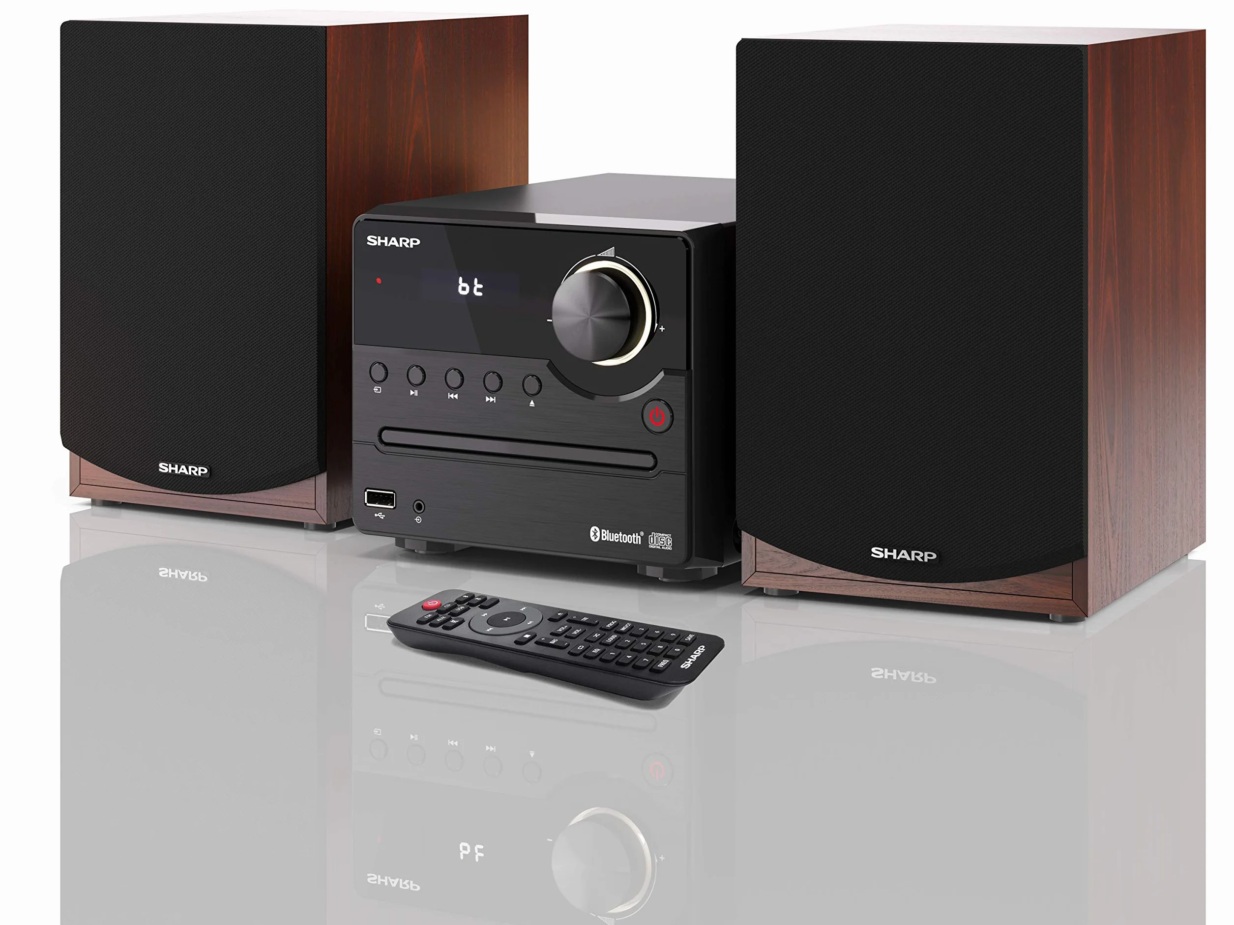 Sharp Mikrowieża Hi-Fi z Tunerem FM i Łącznością Bluetooth