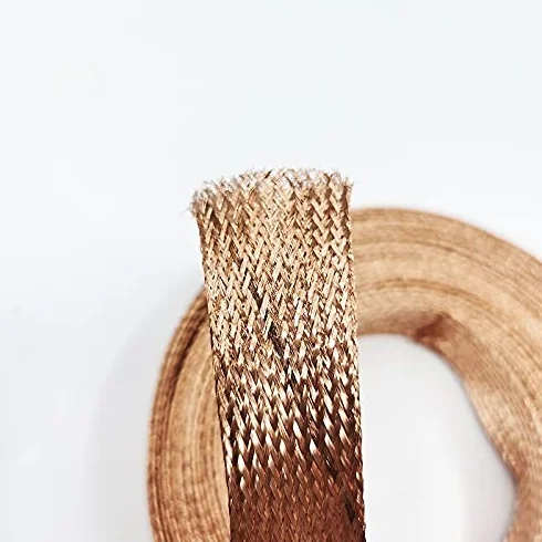 Ochrona wykończenia kabla, Kabel Tidy 10M z miedzianą osłoną, pleciony rękaw 2-20mm.-zakłócenia dla głośnika Power Audio(20mm)