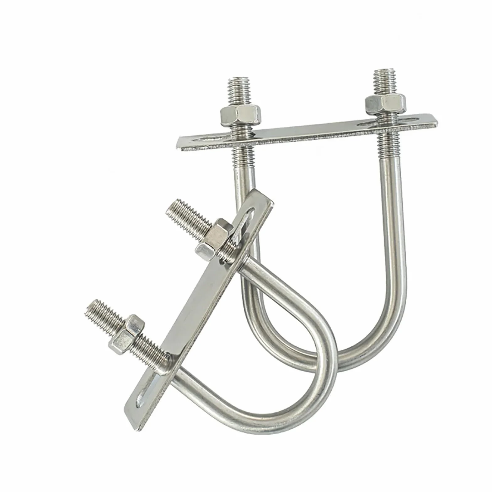 Obejma rurowa krzyżowa ze stali nierdzewnej 304 typu U-Bolt | Srebro M6 M8 Naprawa rur w wielu rozmiarach: Obejma do rur(M8x159x189mm-1set)