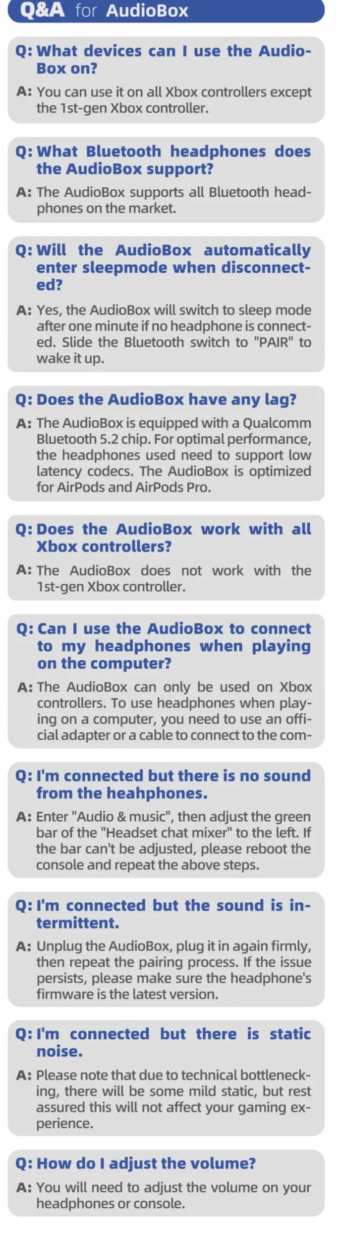 Skull & Co. AudioBox dla Xbox (XSX/XSS/Elite) Kontrolery: Bluetooth 5.0 Bezprzewodowy adapter nadajnika audio o niskim opóźnieniu - czarny
