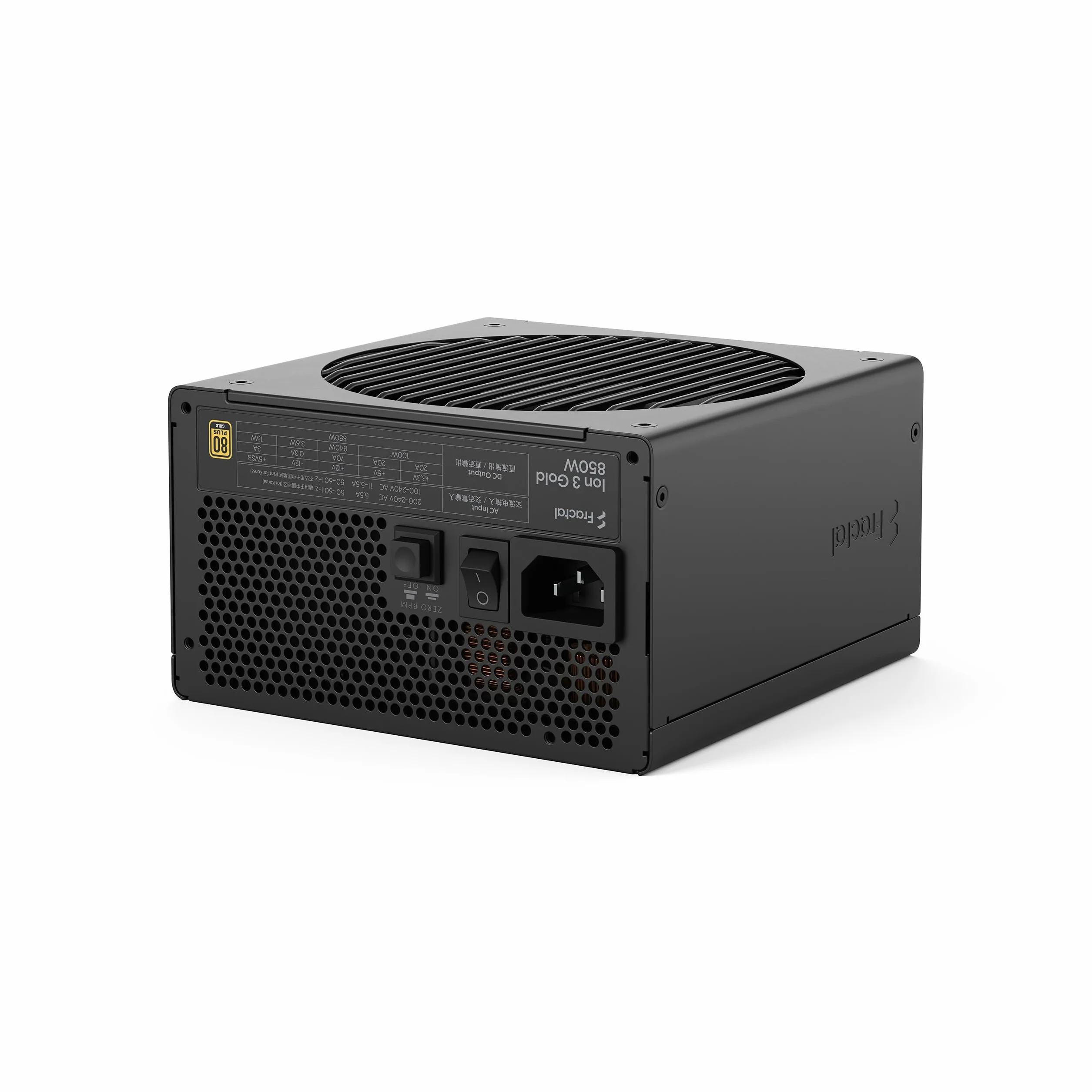 Fractal Design Ion 3 Gold 850 W Black 80 PLUS Gold w pełni modułowy zasilacz ATX12V 3.1