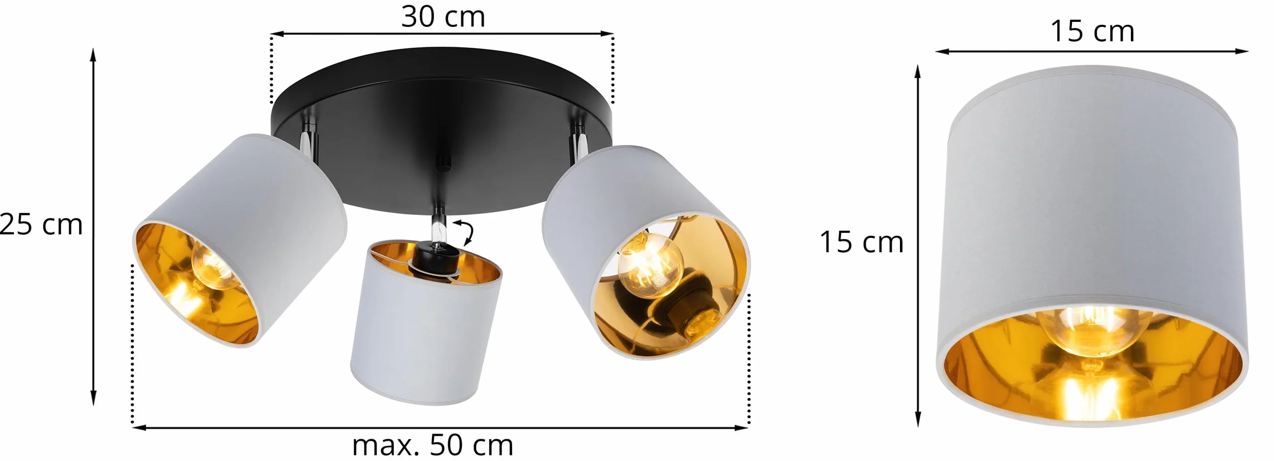 Lampa wisząca sufitowa żyrandol złota plafon LED – Nowoczesna lampa LED do salonu, sypialni i kuchni