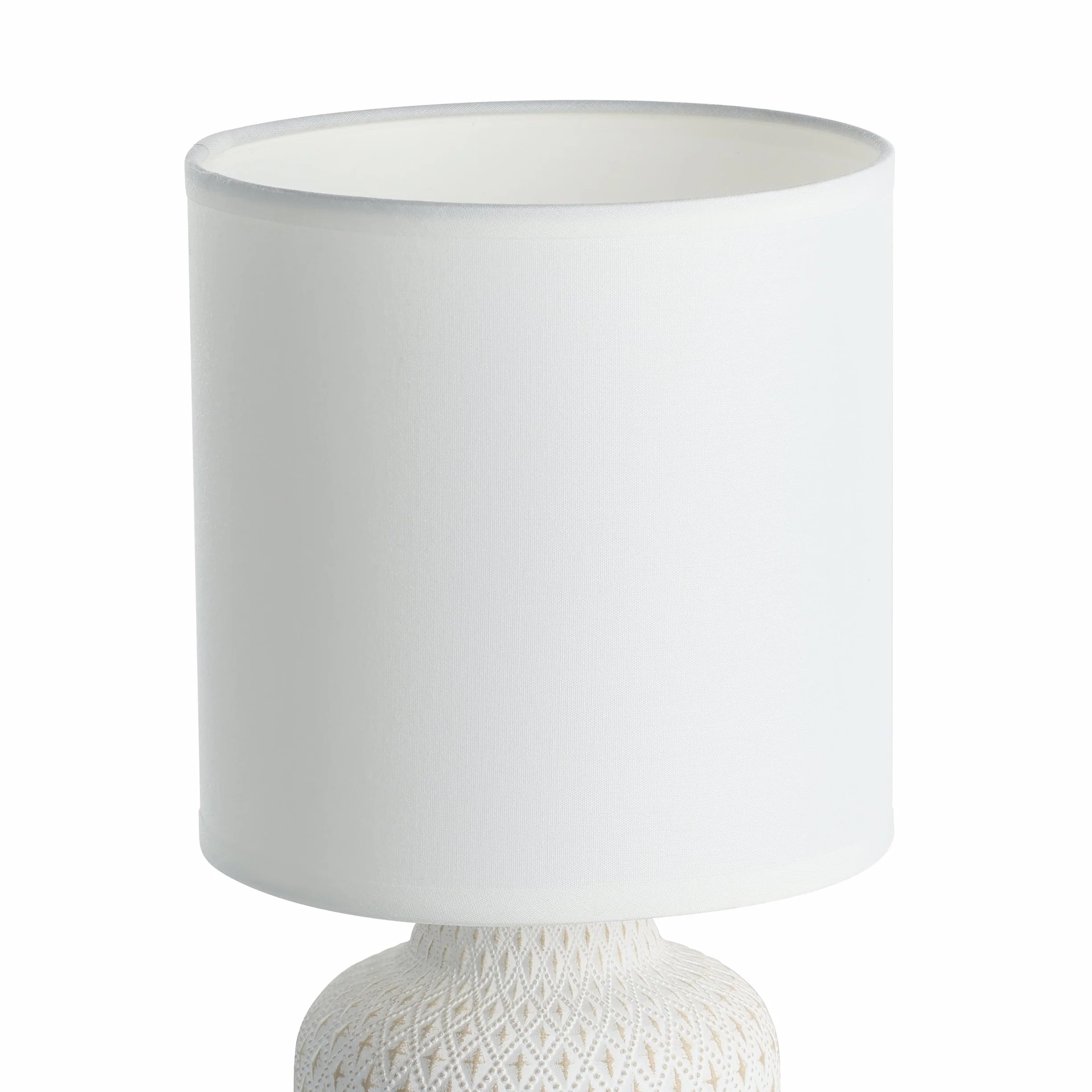 EGLO lampa stołowa Bellariva | oprawa lampka nocna z ceramiki w kolorze kremowym tkanina białym światło do salonu światło przełącznikiem E14
