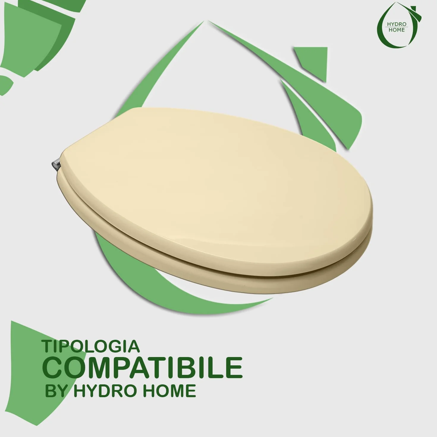 HYDRO HOME Deska sedesowa kompatybilna z PIEMONT i PIEMONTESINA POZZI GINORI, drewniana deska sedesowa pokryta żywicą 2 mm, zamki błyskawiczne do mocowania od dołu, wyprodukowano we Włoszech