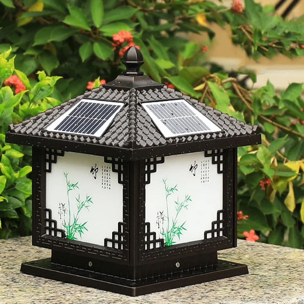 Oświetlenie Zewnętrzne Słupków, Zewnętrzne Lampy Solarne Na Słupki, Wodoodporna Lampa Led Na Słupki Do Ogrodzeń, Tarasów Lub Ogrodów, Pasująca Do Słupków Drewnianych 4X4, 6X6 Ze Szkłem Aluminiowym, Cz