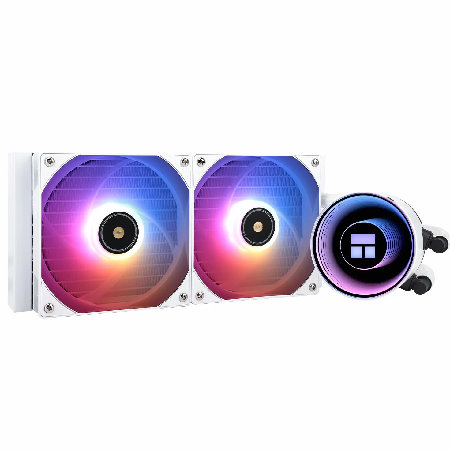 Thermalright Frozen Notte 240 White ARGB V2 ciekły procesor chłodzący 240 mm Aio podwójny wentylator PWM 2000 RPM AMD AM4/AM5 Intel LGA1851/1700/115x
