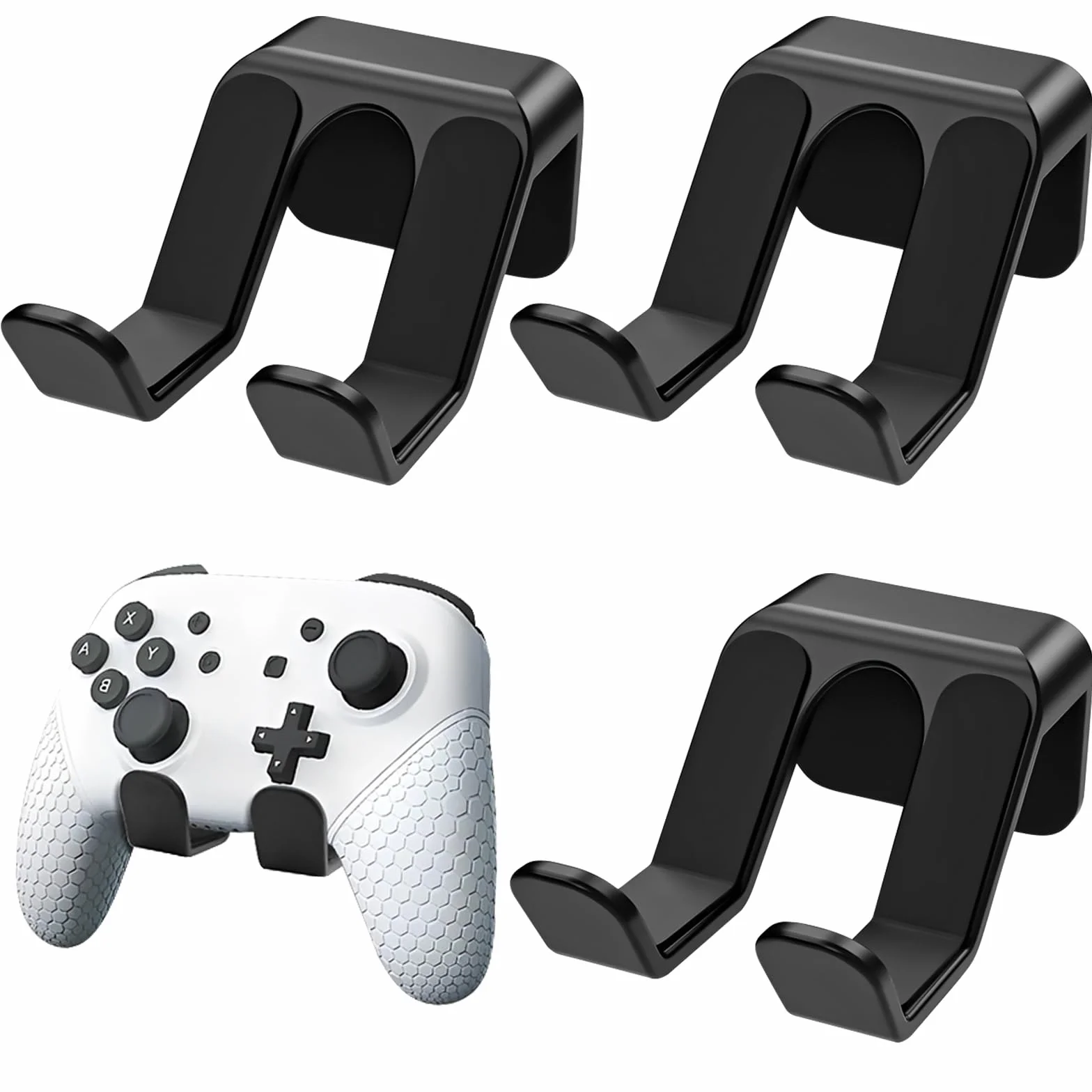 Uchwyt do Kontrolera Ścienny Uniwersalny Hak na Xbox PS4 PS5 Switch i Słuchawki 3 Sztuki