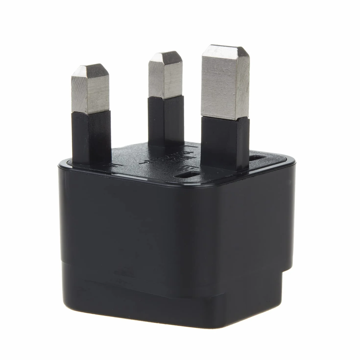 Maclean MCE154 Uniwersalny Adapter Podróżny, Profesjonalna Wtyczka GB/UK (gniazdo) do UE (wtyczka), Przejściówka do Gniazdka Europejskiego na Brytyjskie, Koloru Czarnego