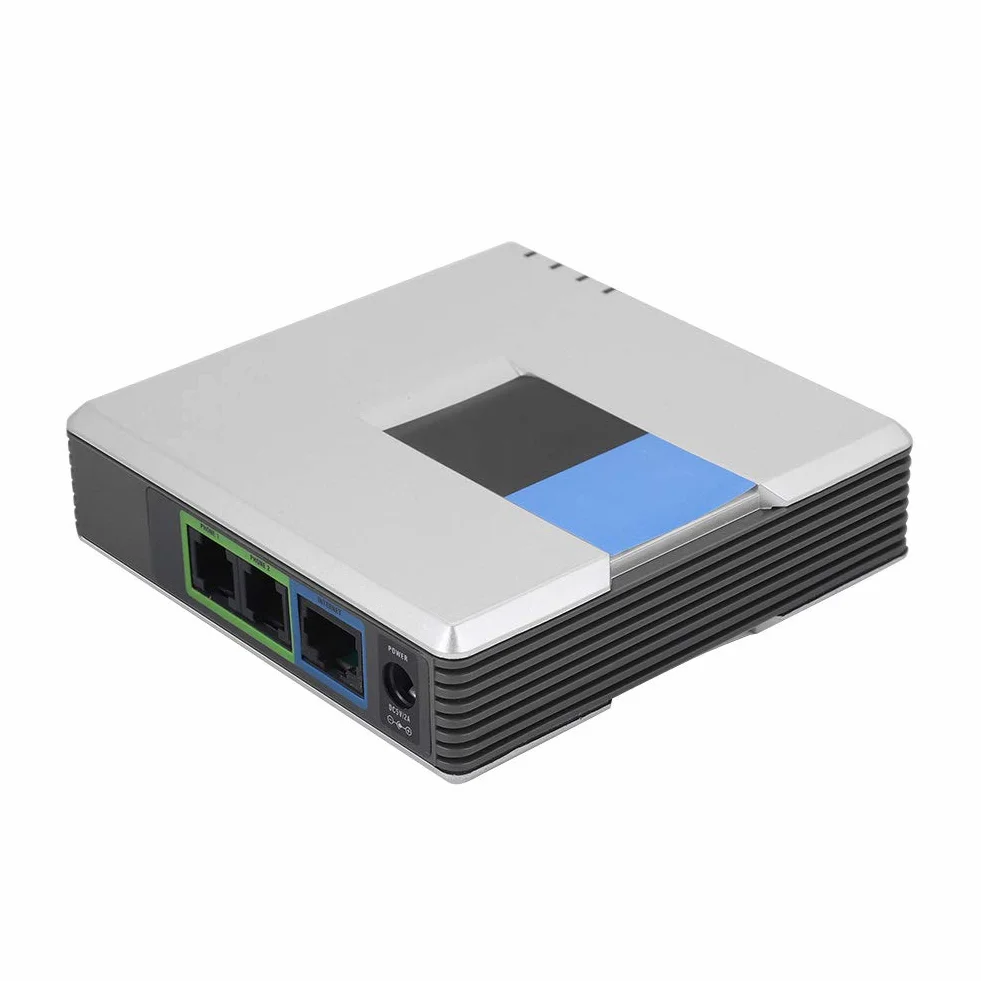 Demeras VoIP adapter telefoniczny 2-portowy SIP-RJ45