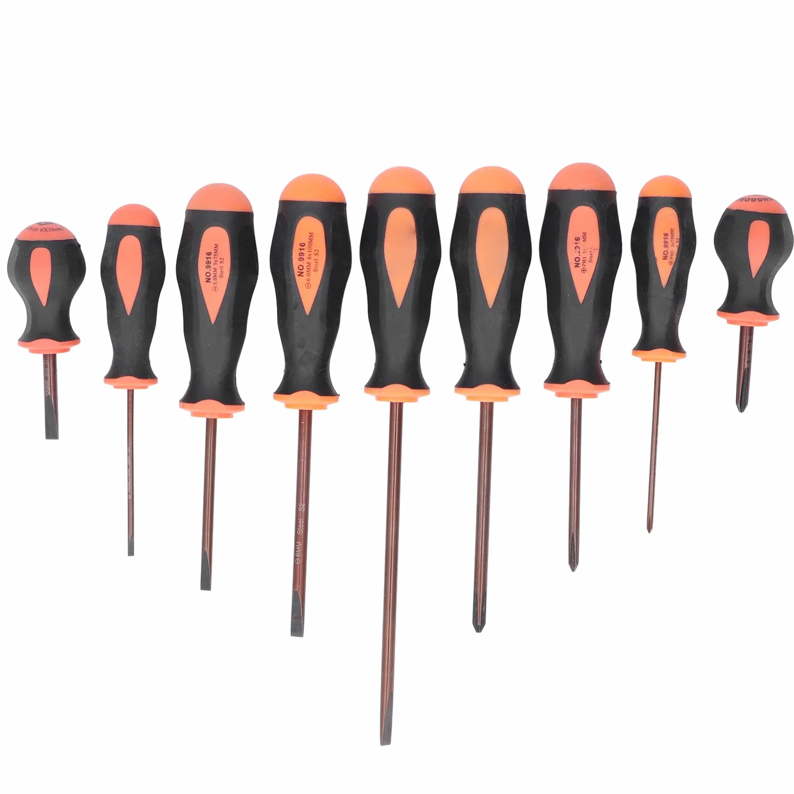Zestaw wkrętaków magnetycznych, 9-częściowy zestaw wkrętaków krzyżowych ze stali stopowej z ergonomicznym uchwytem do konserwacji komputera Montaż sprzętu elektronicznego Strona