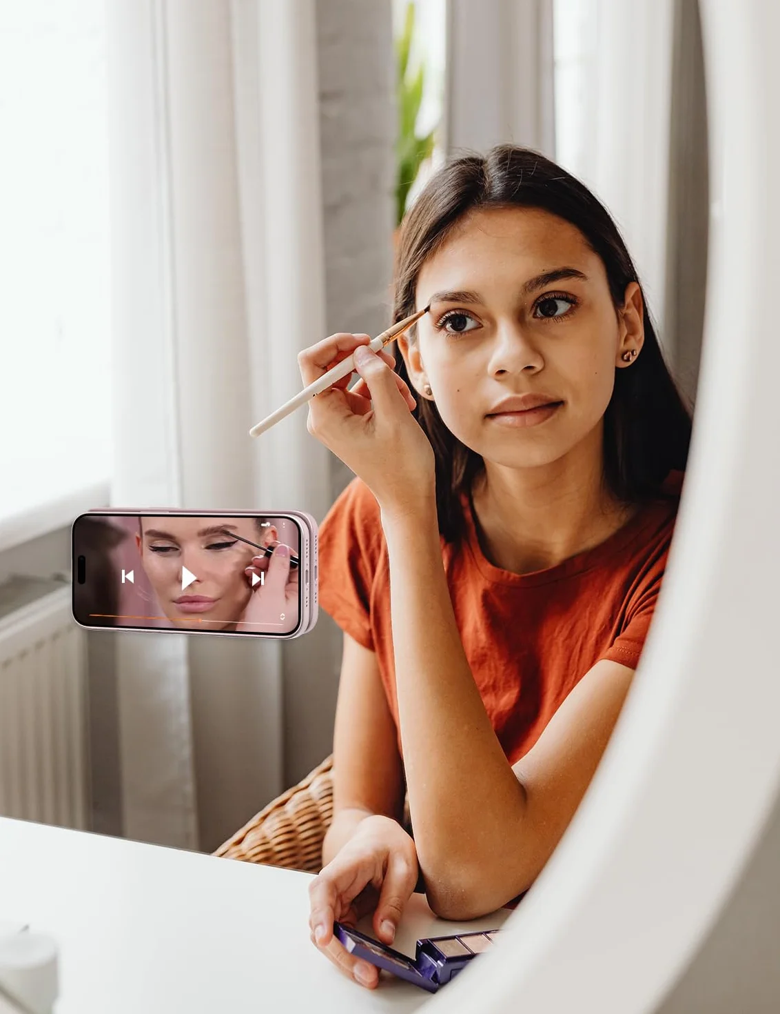 MagSuction Silikonowy Uchwyt Na Telefon Z Przyssawką MagSafe, Antypoślizgowy, Bez Użycia Rąk, Kompatybilny Z iPhonem, Idealny Do Filmów i Selfie TikTok