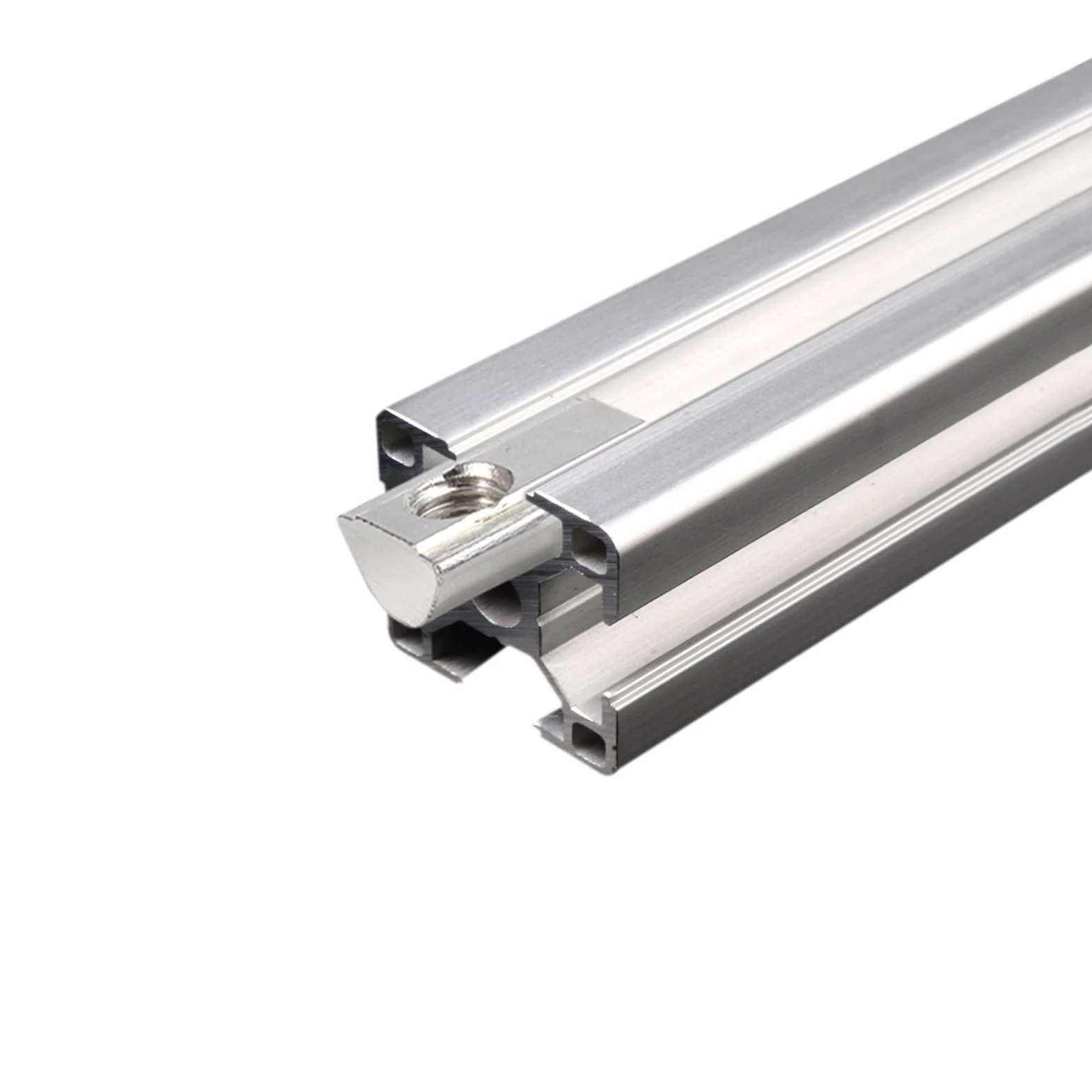 100 x kamienie ustalające Nut8 M6 z centralizacją kuli, EYPINS kamienie ustalające z rowkiem T śruby gwintowane z podstawą, sprężyna kulowa, profilowe aluminiowe ocynkowanie, europejski standard