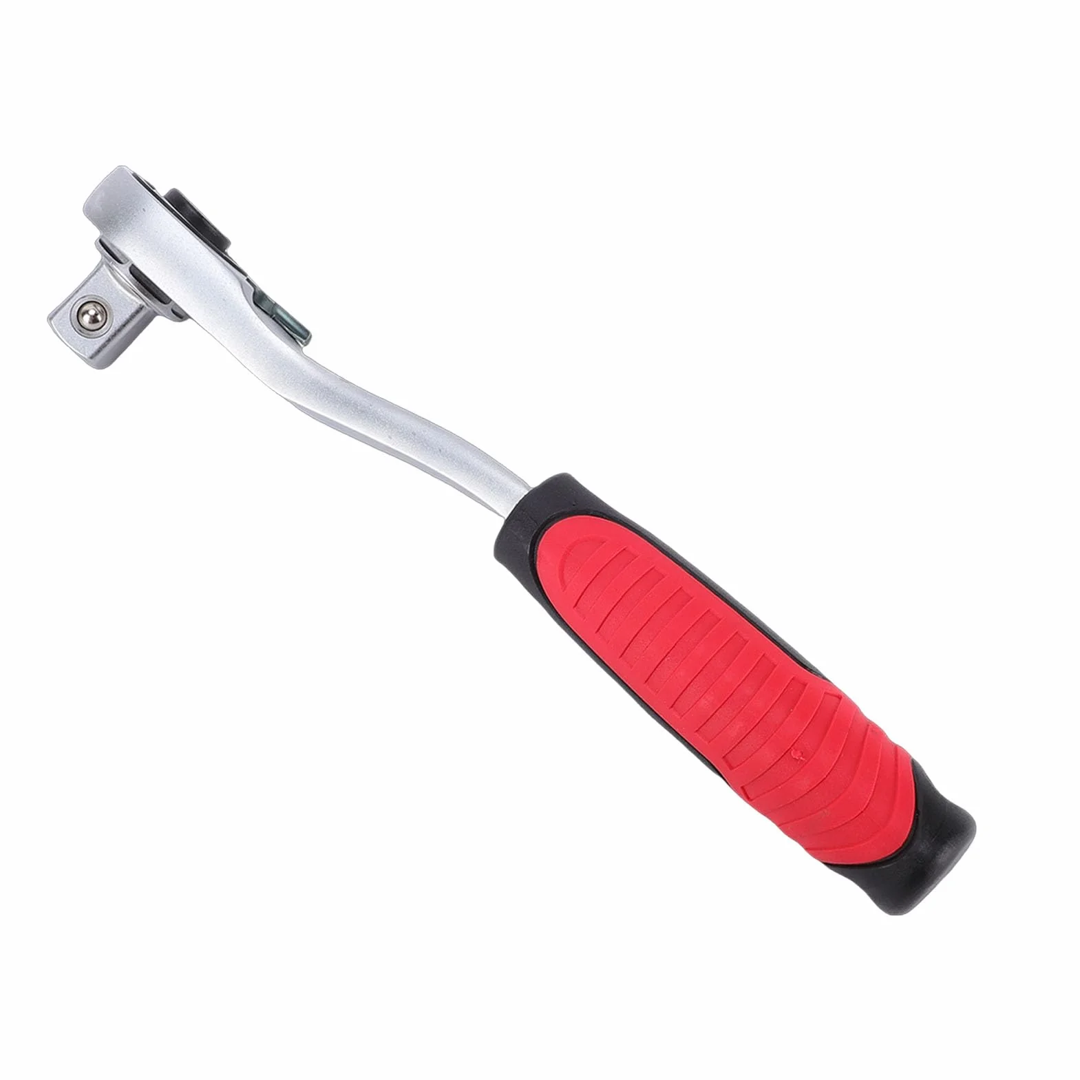 Asixxsix Zestaw Kluczy Nasadowych, 17 szt. 10-24 Mm z przelotką Zestaw Dwustronnych Grzechotek z 72 Zębami, Nasadek Metrycznych z 1 2 3 8 Adapterem Napędowym Stal CRV dla Mechaników Spline