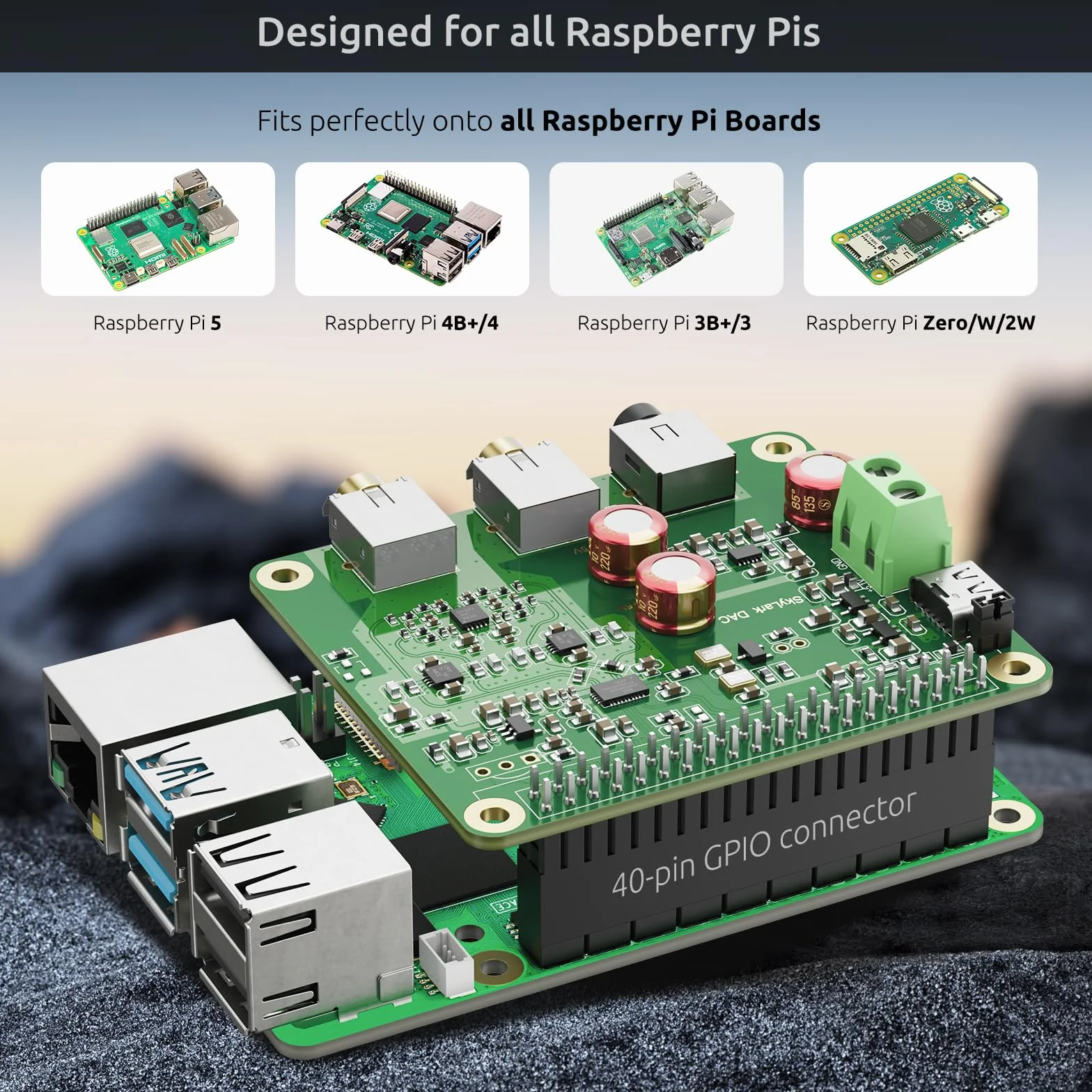 Raspberry Pi HiFi DAC Czapki