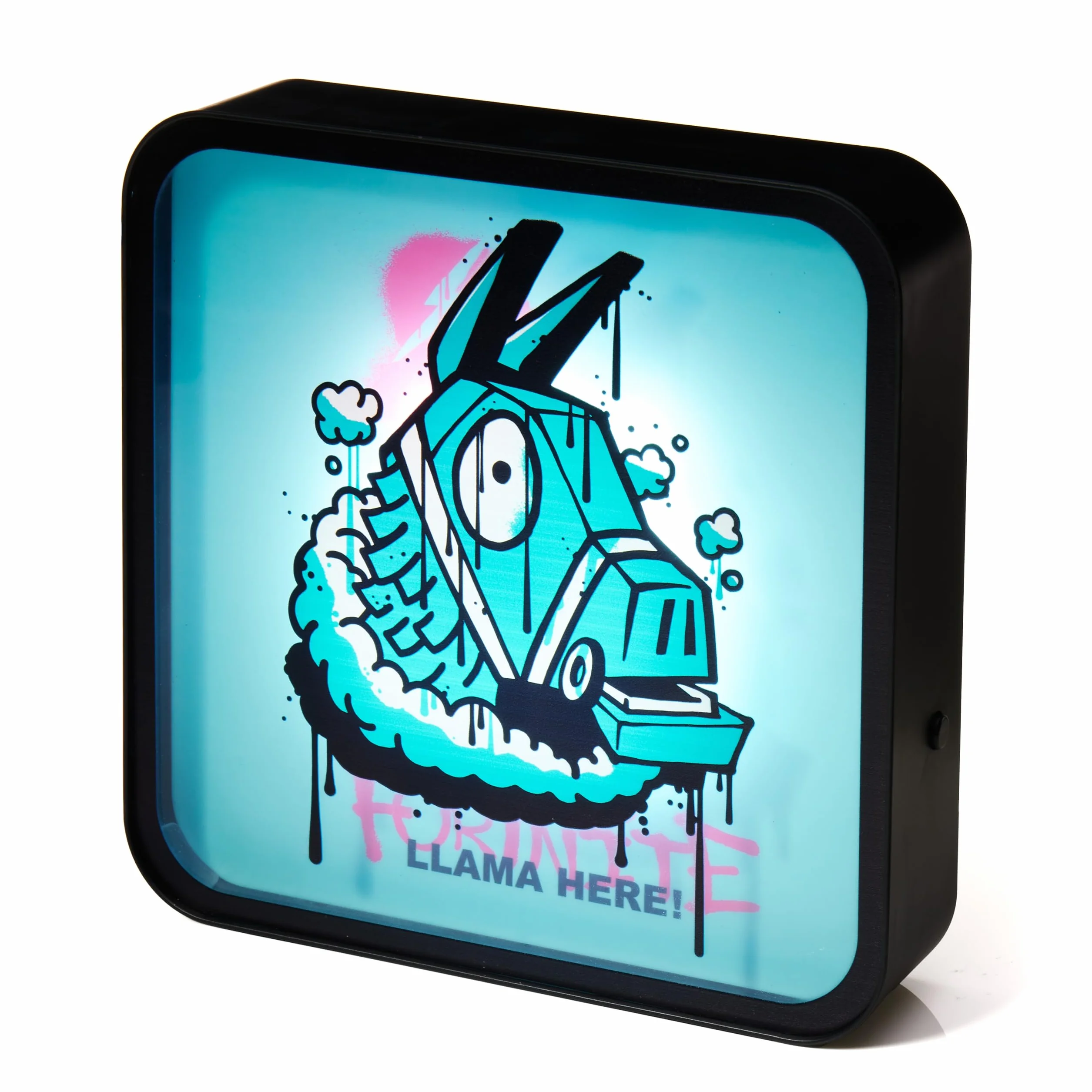 Numskull Fortnite akrylowa lampa LED Light Box – oficjalna lampa LED z lamą, na biurko lub na ścianie, zasilana przez USB lub baterię, wysokość 22 cm
