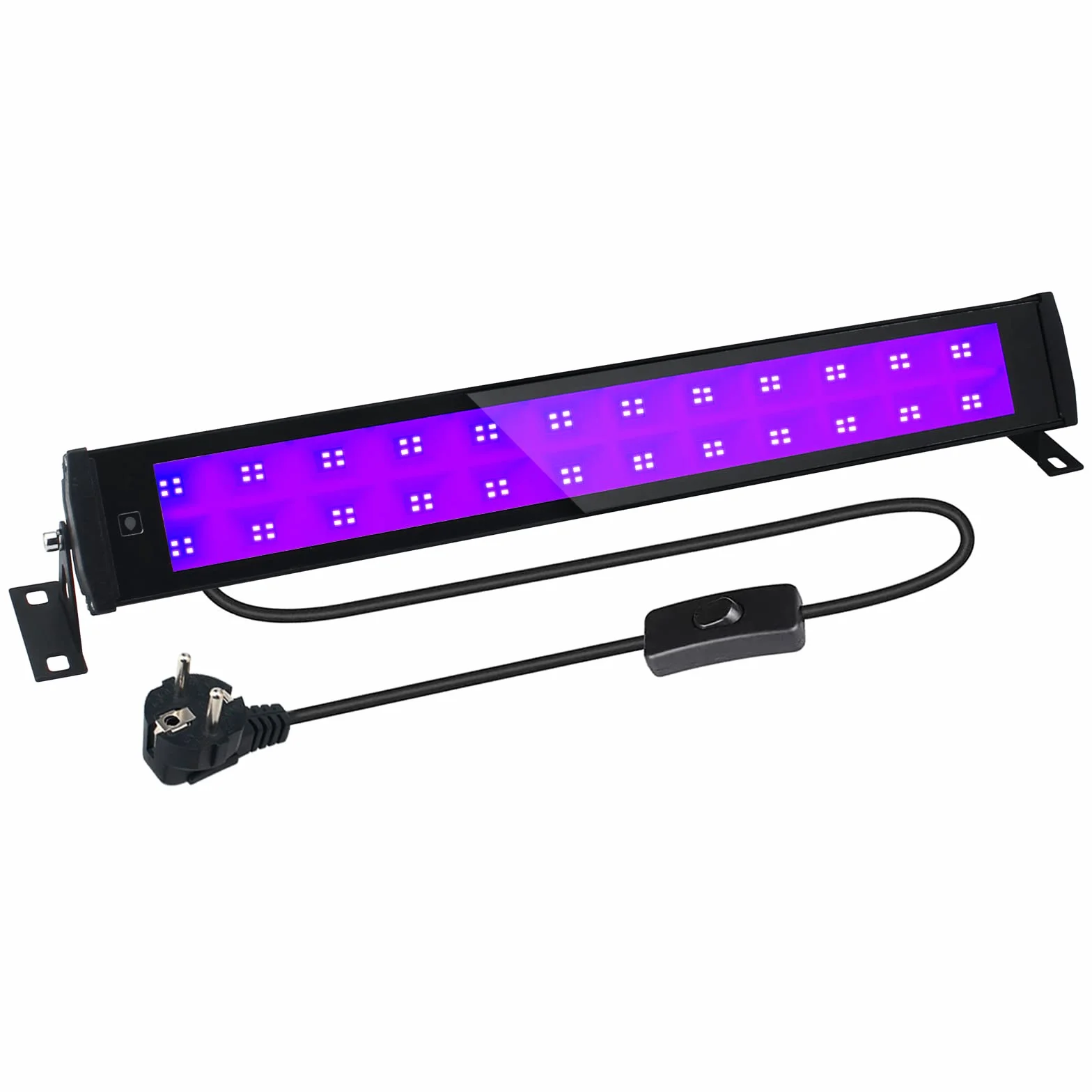 50W Blacklight LED, UV Blacklight Lamp z wtyczką i przełącznikiem, IP66 wodoodporny UV Spotlight Outdoor, Blacklight z 96 LED, UV Light Tube dla Party Fluorescent Malarstwo