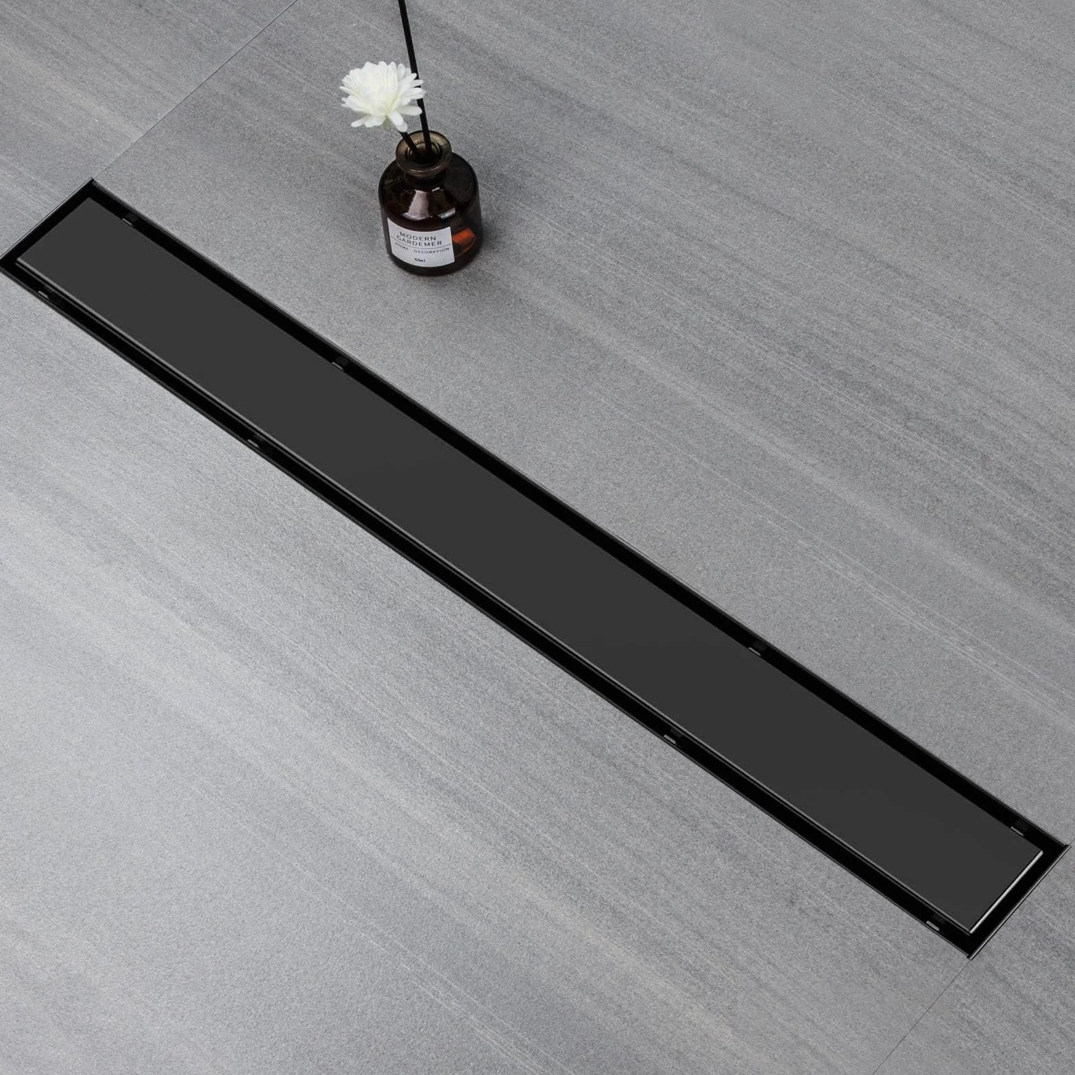 Rynna prysznicowa Black 70 cm