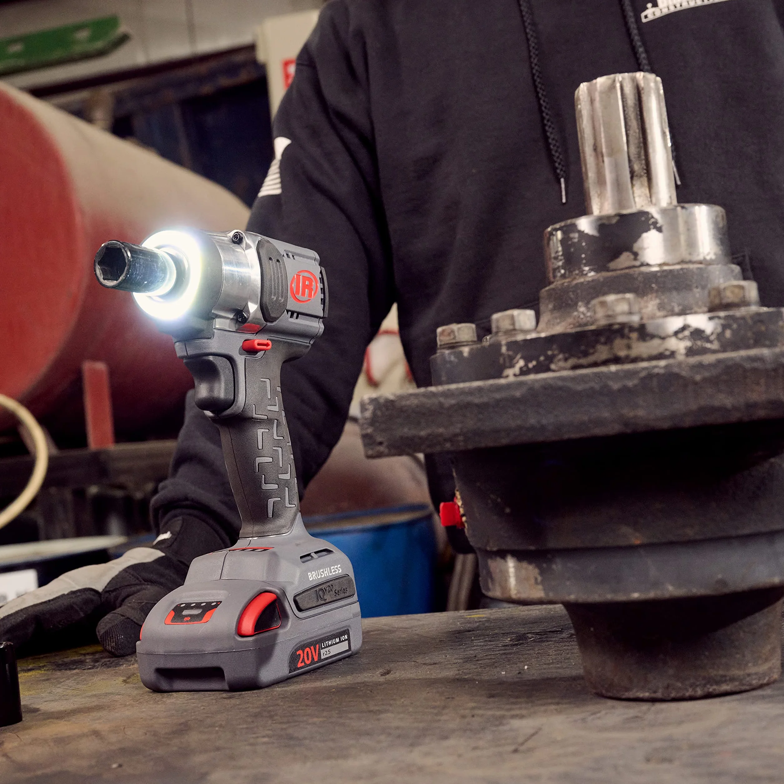 Ingersoll Rand Bezprzewodowa wkrętarka udarowa W3151-K22-EU, narzędzie akumulatorowe 1/2", 20 V, lekkie i kompaktowe narzędzie udarowe