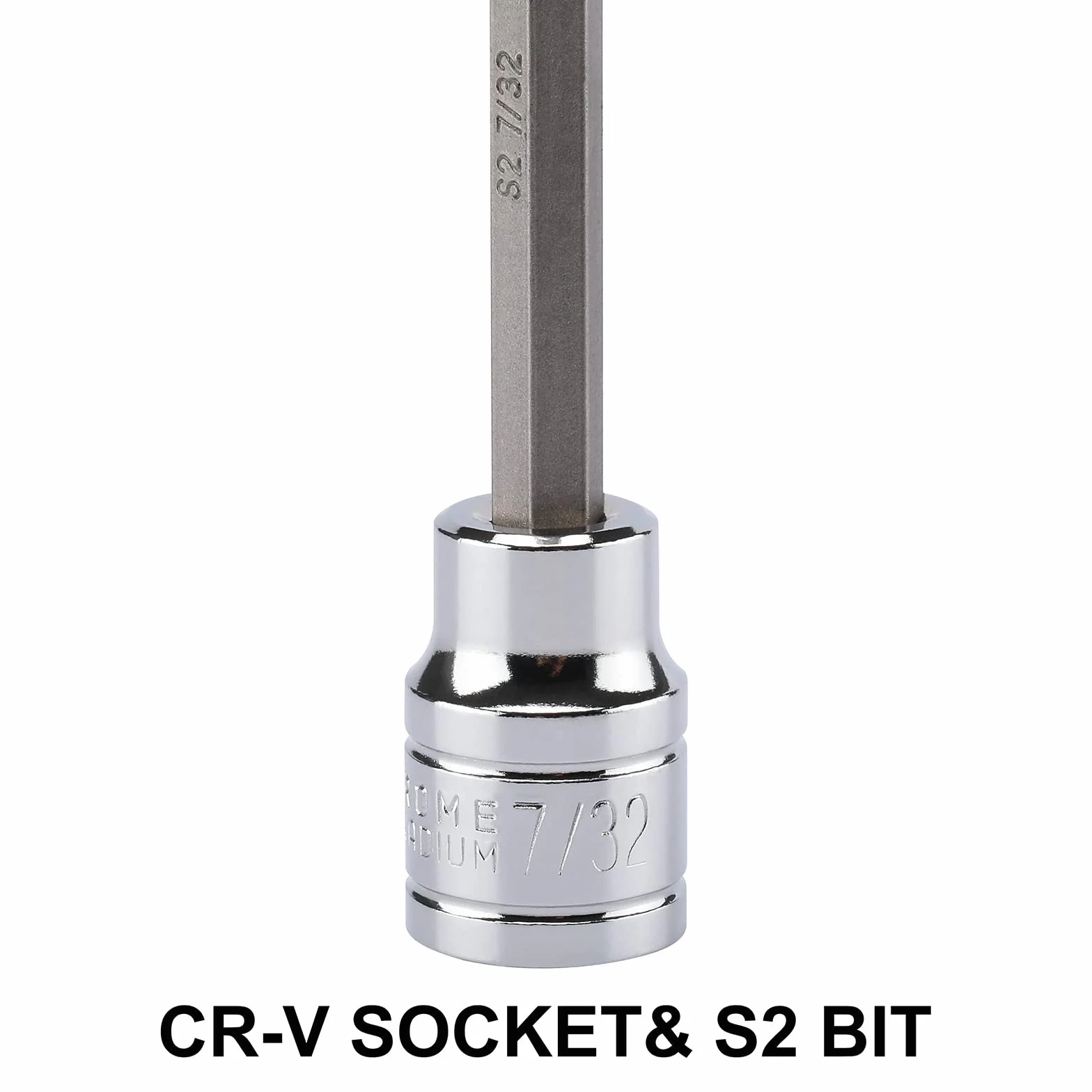Mayouko Zestaw nasadek sześciokątnych 3/8", S2&CR-V, SAE, 10 sztuk, 1/16" - 1/2"