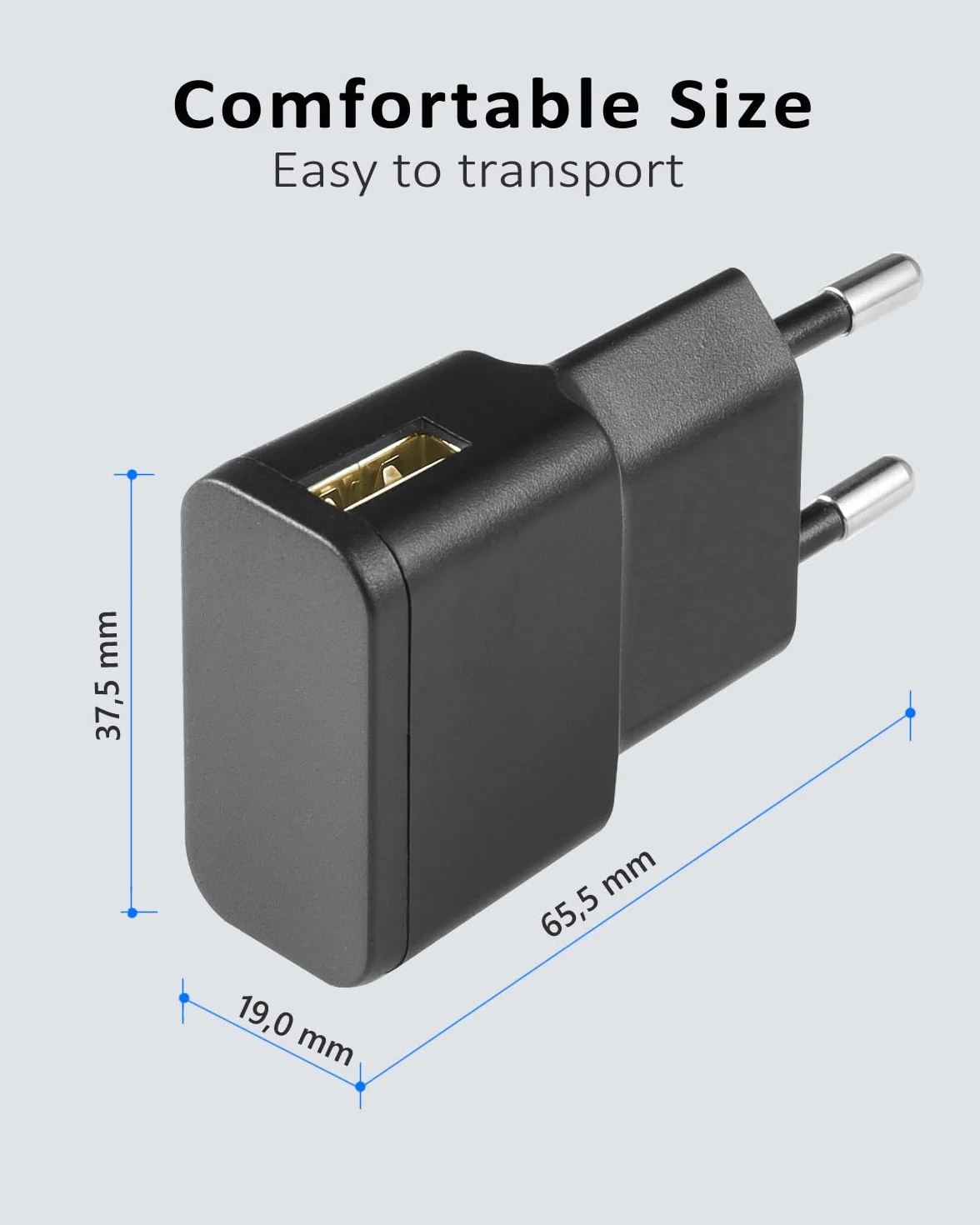 Ładowarka USB, 5 V, 1 A, 5 W, adapter sieciowy AC na DC, do kamer IP, tabletów, odtwarzaczy MP3, czytników e-booków, smartfonów, elektronarzędzi i innych, czarna