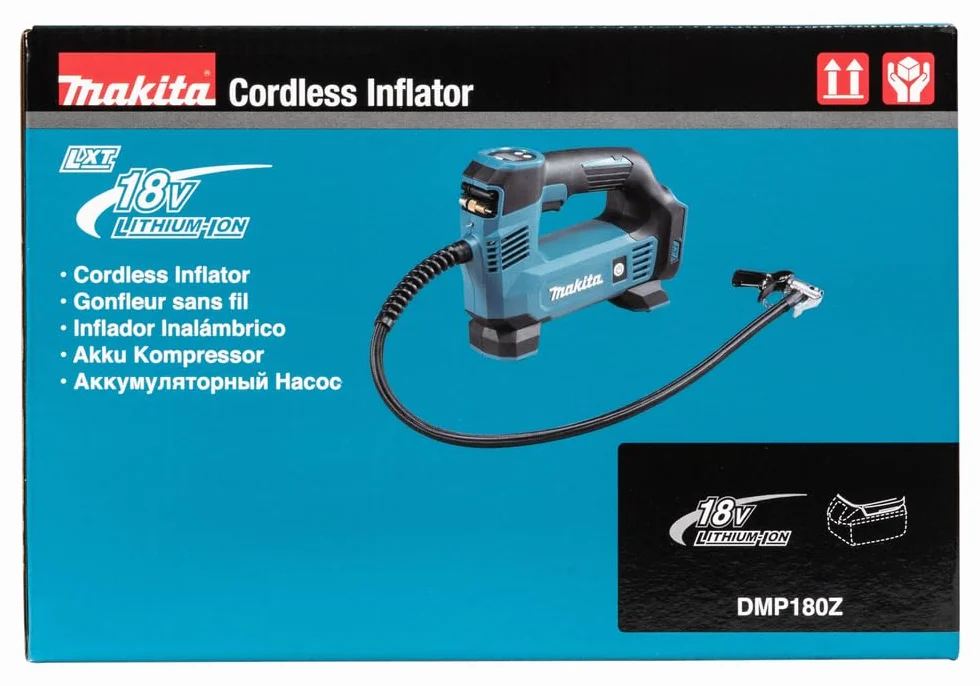 Makita DMP180Z Kompresor, Niebieski/Czarny, 12 l