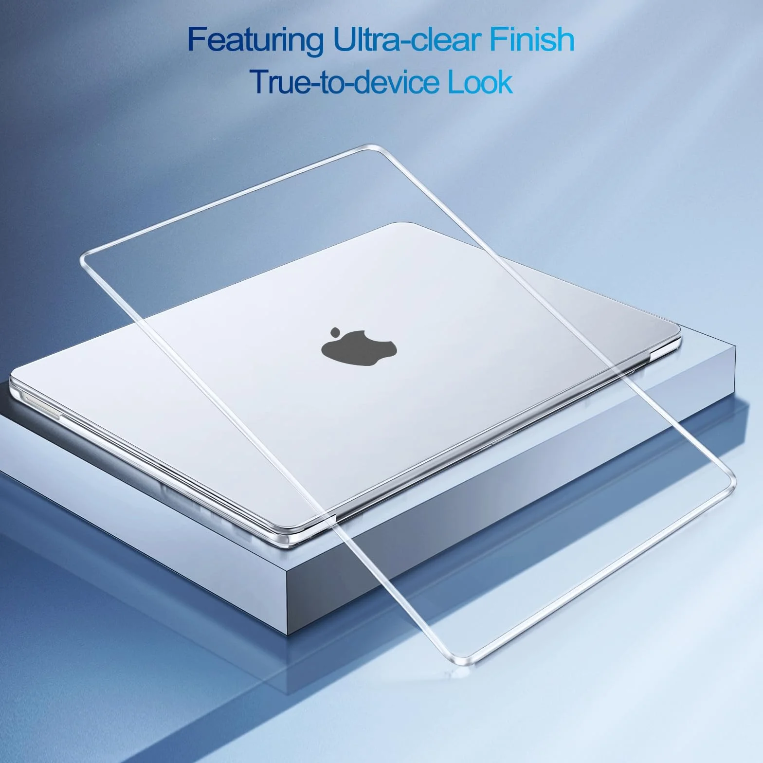 MOSISO Etui kompatybilne MacBook Neo 13 cali 2026 A3404 A18 Pro twardy futerał ochraniacz klawiatura przezroczysty