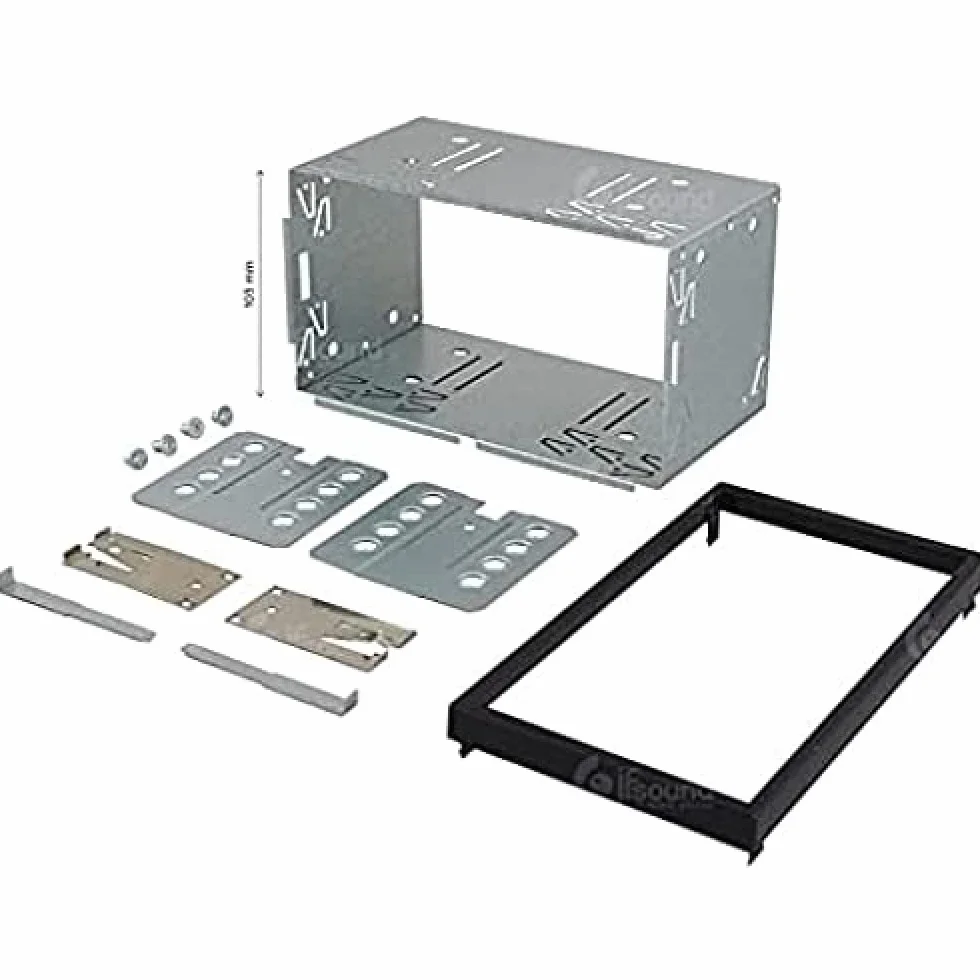 Uniwersalna metalowa ramka do radia samochodowego 2 DIN 103 mm