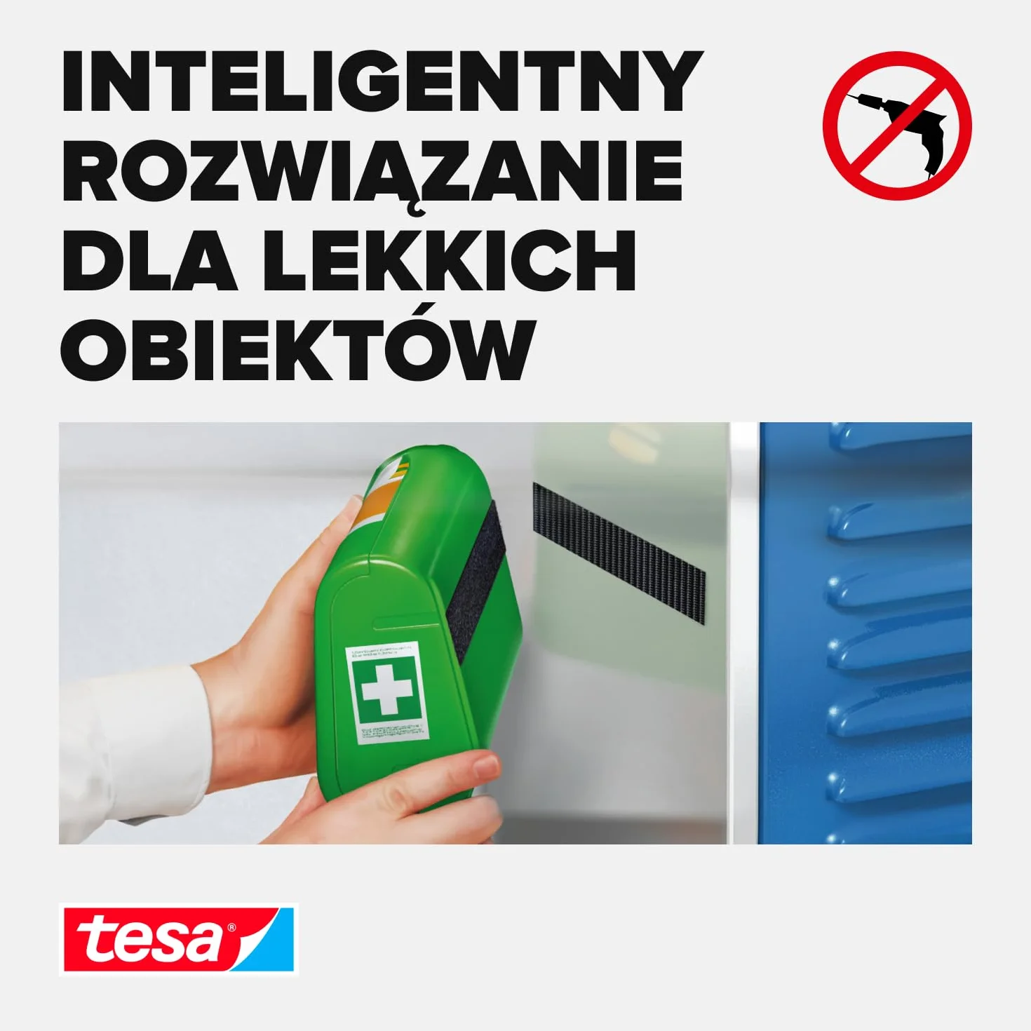 Tesa 55225-00002-01 Uniwersalna Taśma Pętelkowa Biała 2,5m