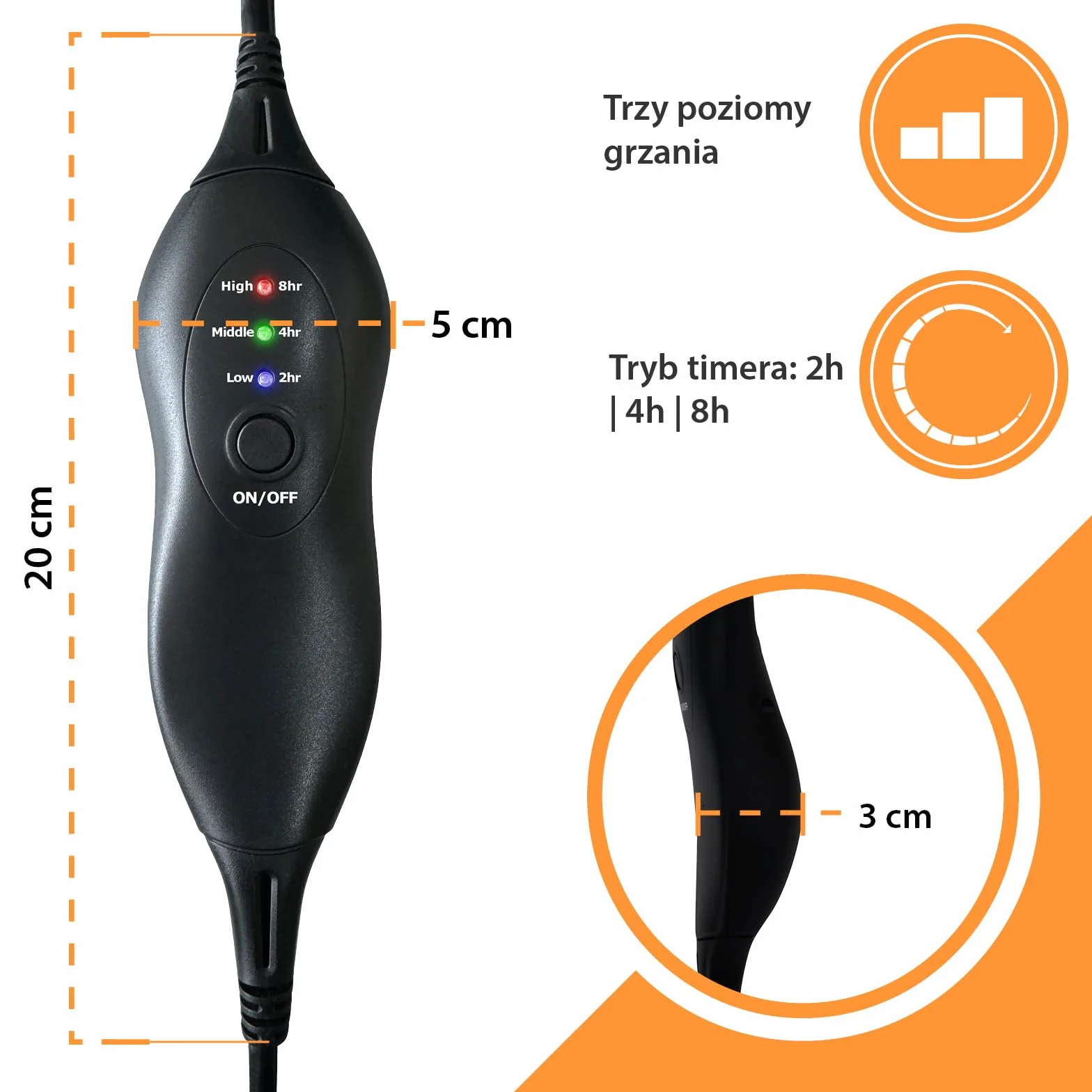 Mi-Heat Podgrzewana podkładka pod Dywanik 100 x 140 cm – pod dywan Ogrzewanie Dywan ogrzewany Wycieraczka Dywan grzewczy do 30°C – 3 poziomy ogrzewania i timer