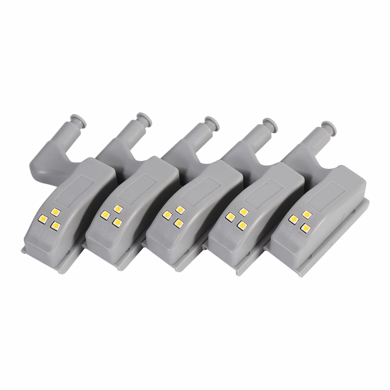 LED Czujnik Oświetlenia do Szafek, 10 Sztuk, Zawiasowe Lampki Nocne, Ciepła Biel, Automatyczne Włączanie, do Kuchni i Szaf
