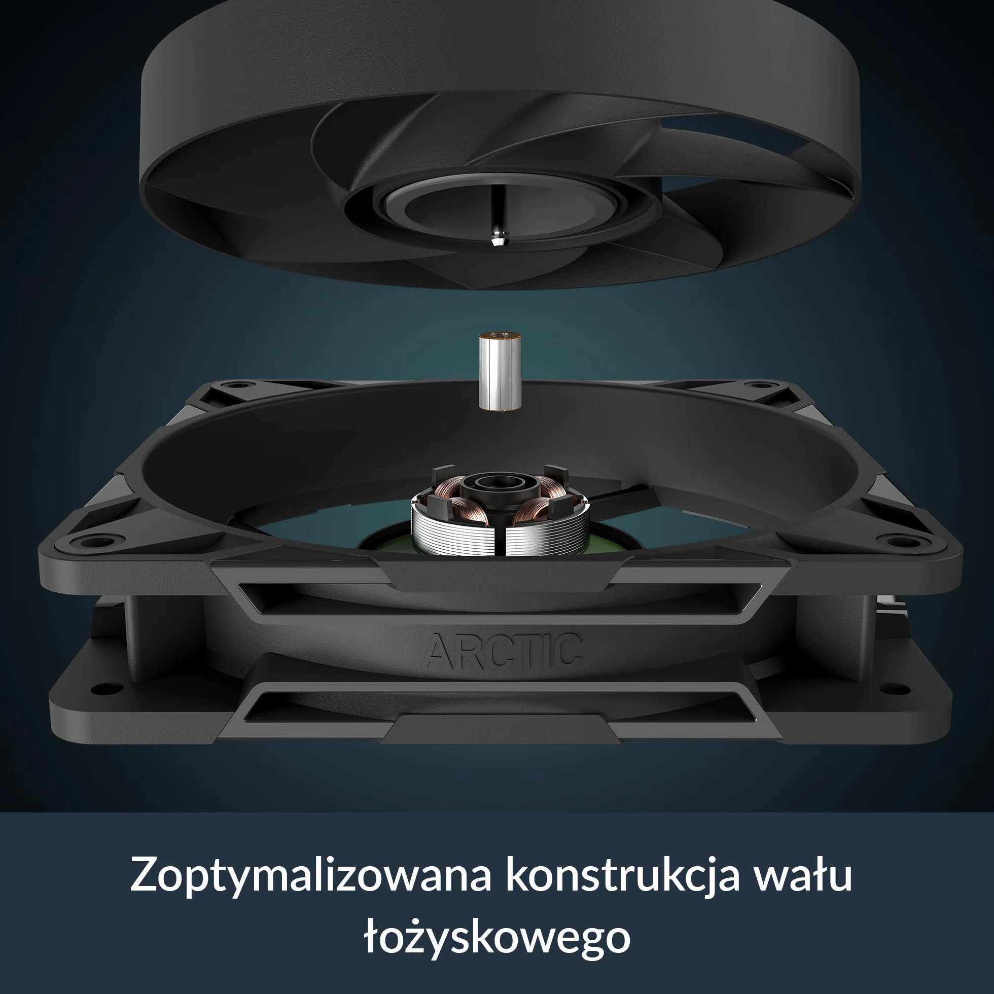 ARCTIC P12 Pro PST 5 Sztuk Wentylator PWM 120 mm 600-3000 rpm 0 RPM Czarny