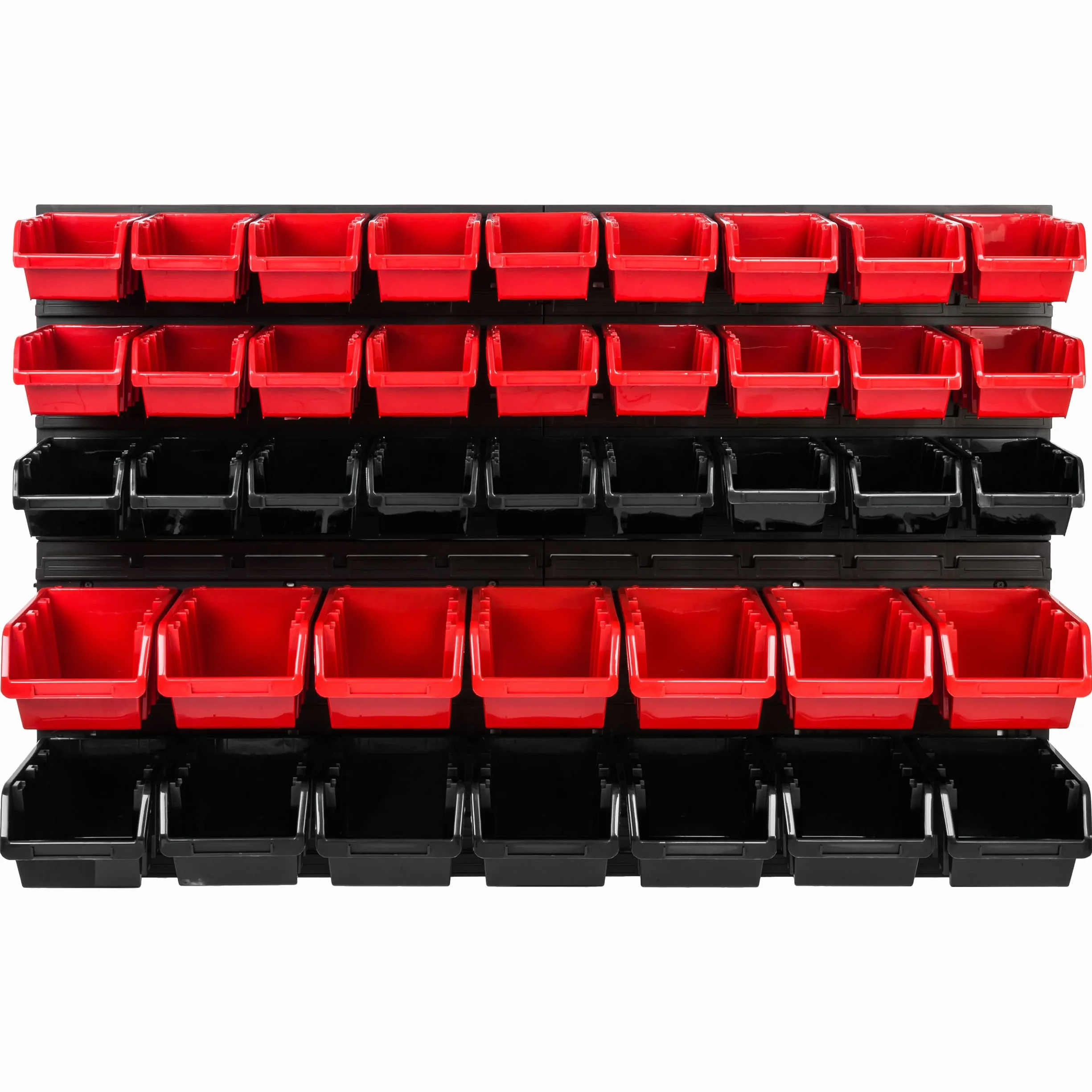 System magazynowy regał warsztatowy | 115 x 78 cm | 41 szt. | regał ścienny z pojemnikami do układania - płyty ścienne ekstra mocny regał na przedmioty ściana magazynowa regał garażowy