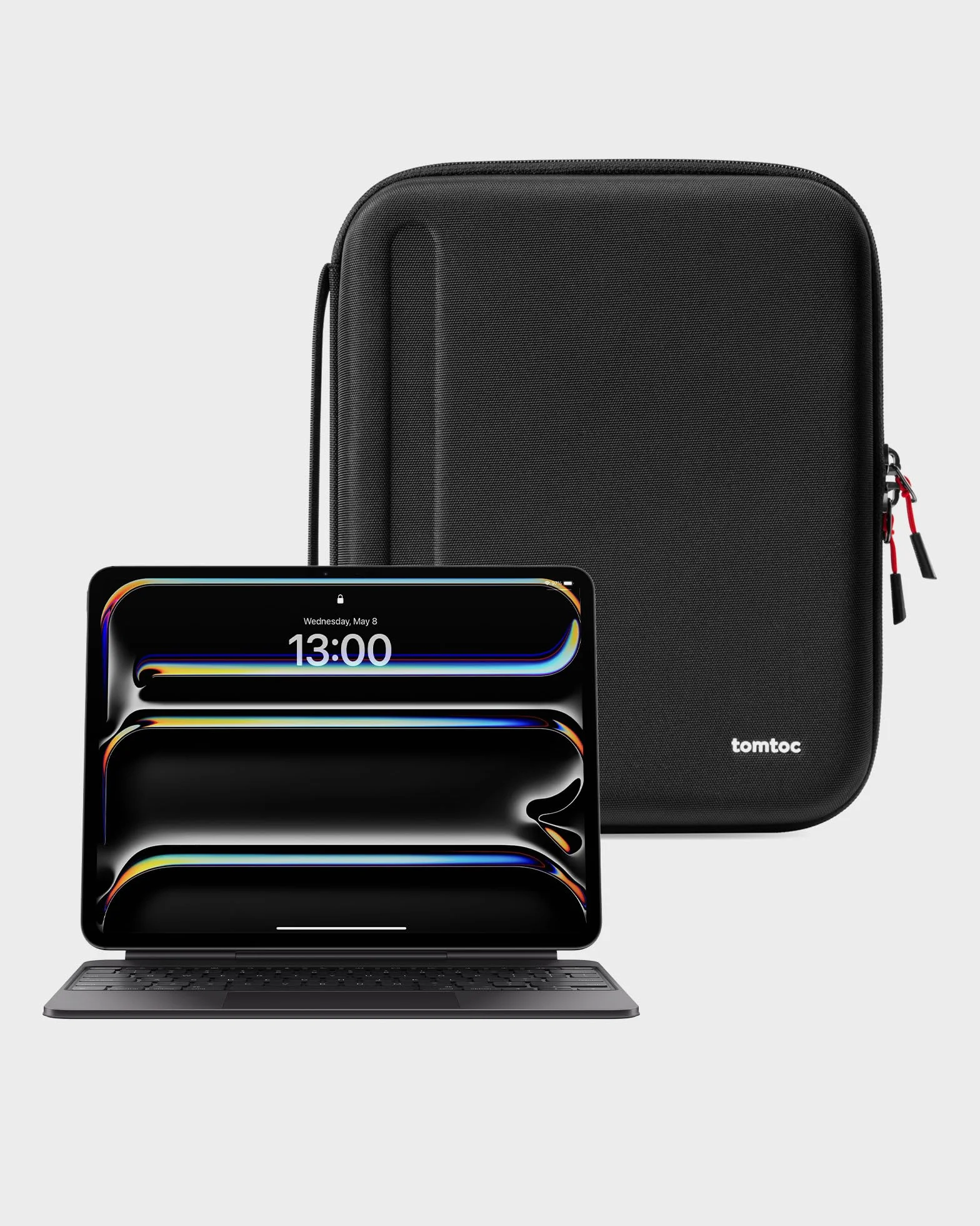 tomtoc portfolio Etui na tablet do 13 calowy iPad Pro M5/M4 & iPad Air M3/M2, twarda obudowa do Magic/Smart Keyboard