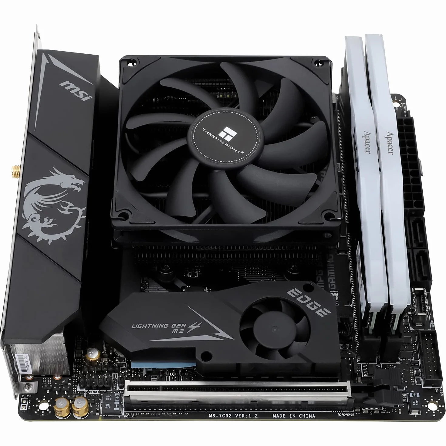 Thermalright AXP-90 X36 Black Low Profile Chłodnica procesora z wentylatorami PWM 90 mm 4 pipy grzewcze 36 mm AMD AM4/Intel LGA 1700/1150/1151/1155/1156/1200
