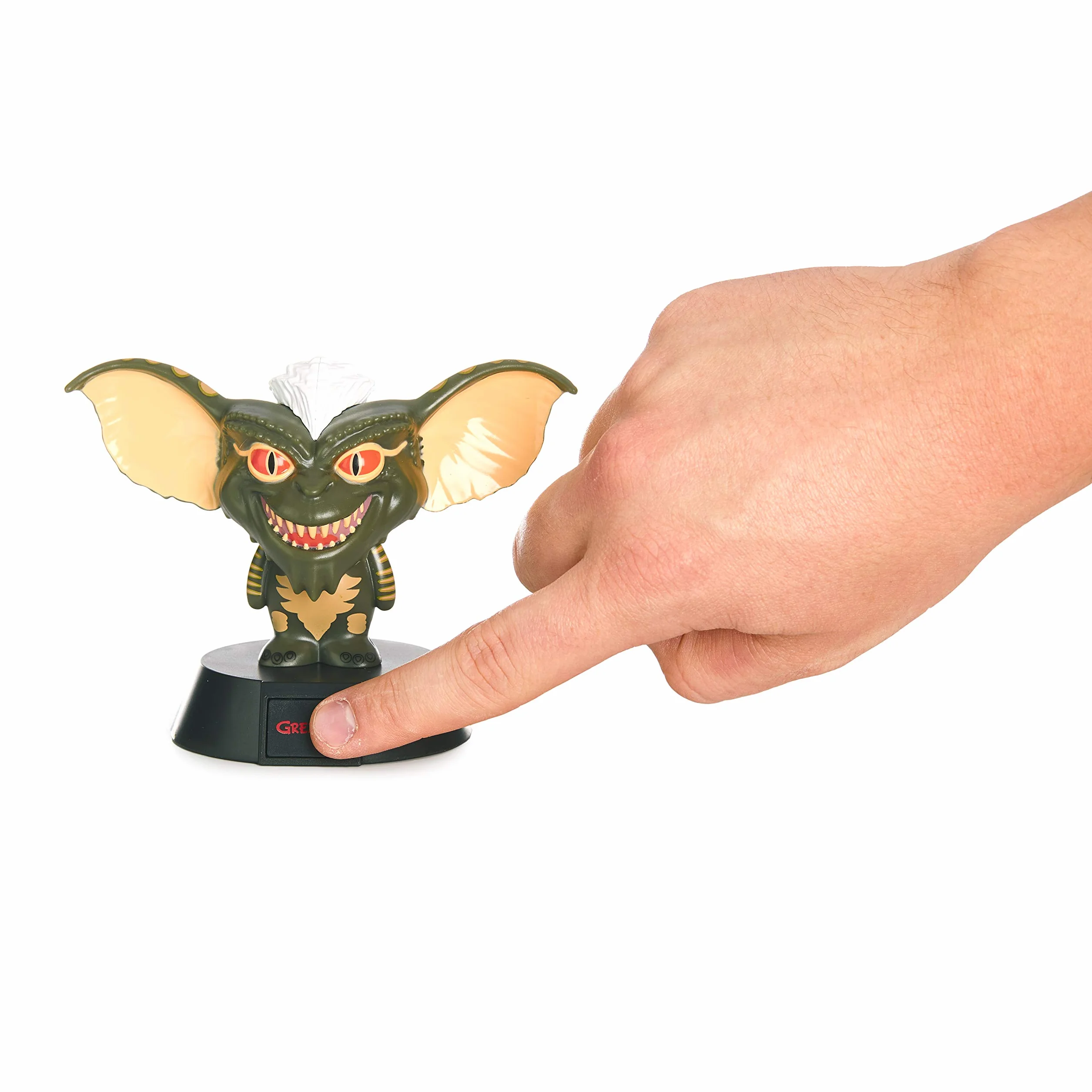 Paladone Gremlins Icon Light Gremlin lampa 3D, czarna, z nadrukiem, z tworzywa sztucznego, z diodami LED, w kartonie z okienkiem.