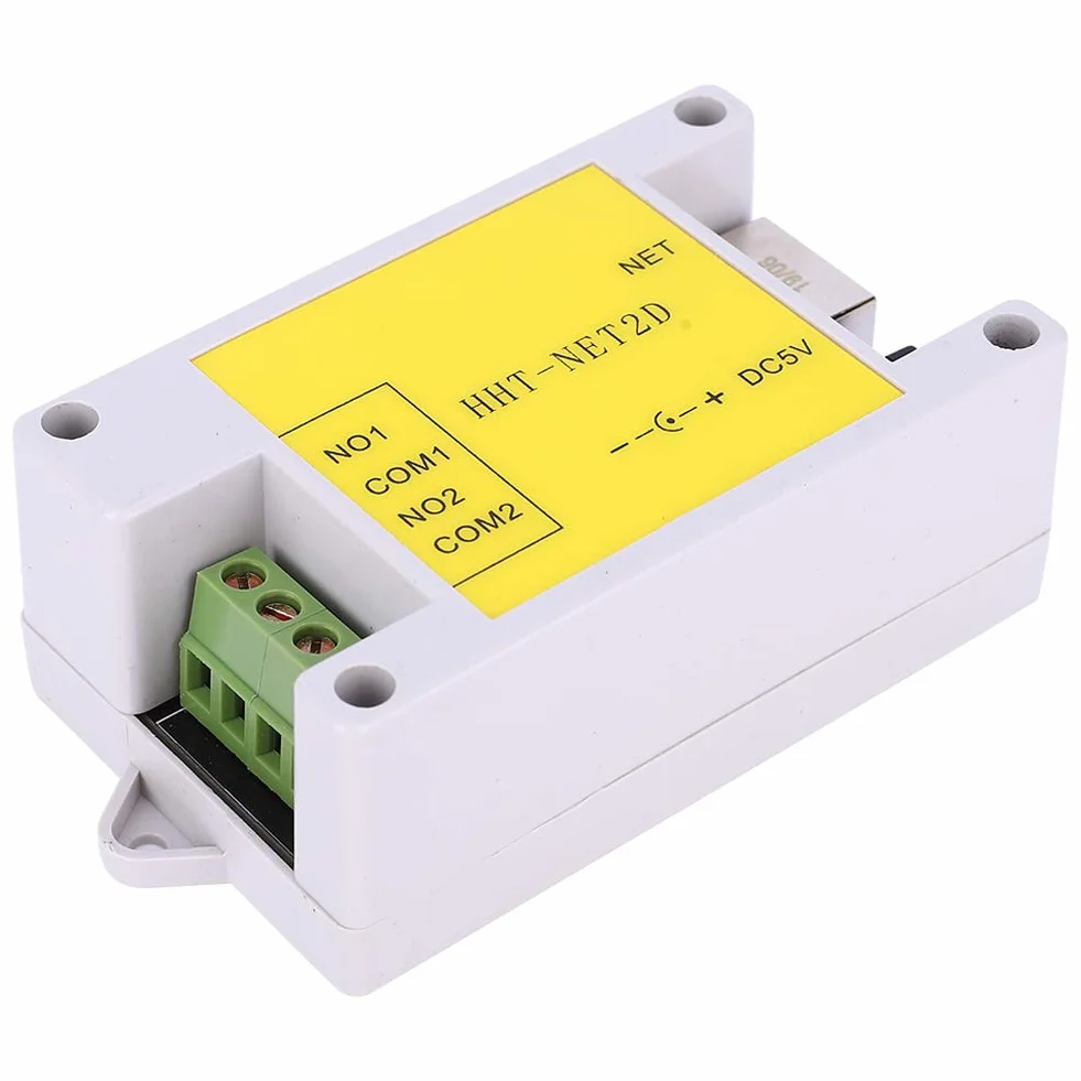Moduł przekaźnika sieciowego IP Niezawodny 2-kanałowy kontroler przekaźnika sieciowego IP Ethernet Moduł zdalnego sterowania Watchdog do inteligentnego sterowania domem DC5V