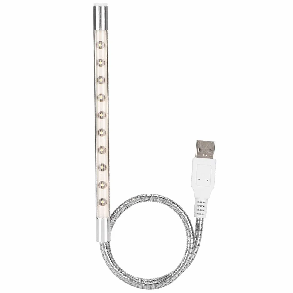 Przenośne oświetlenie LED USB 5V 1W Białe światło do komputera