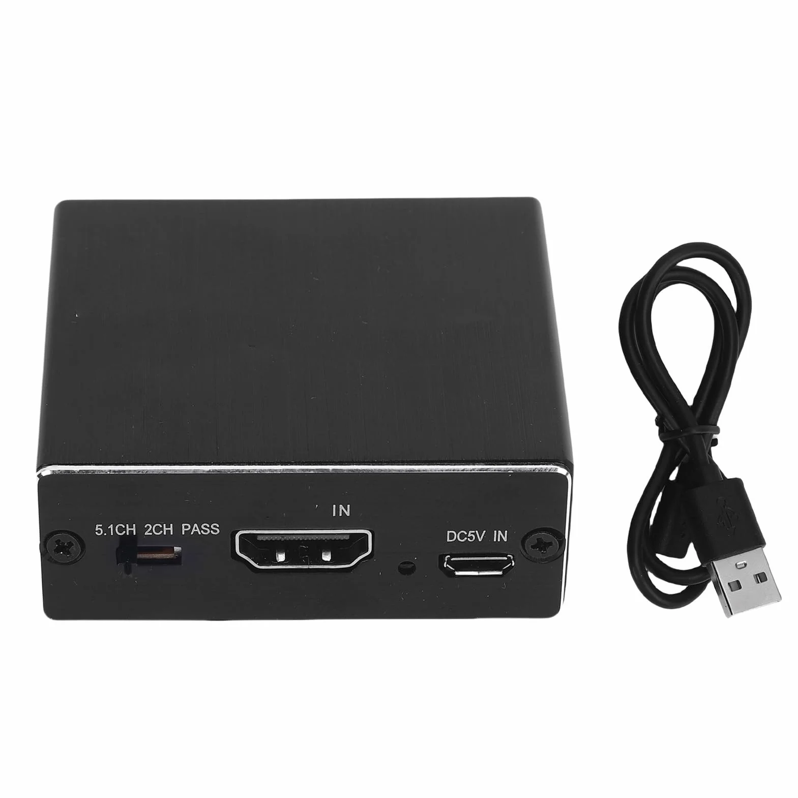 Goshyda HDMI Audio Extractor, 4K HDMI do Optycznego S/PDIF Aux 3,5 Mm Ekstraktor Dźwiękowy Konwerter, obsługę 2.0ch 5.1ch Pass, dla Kina Domowego