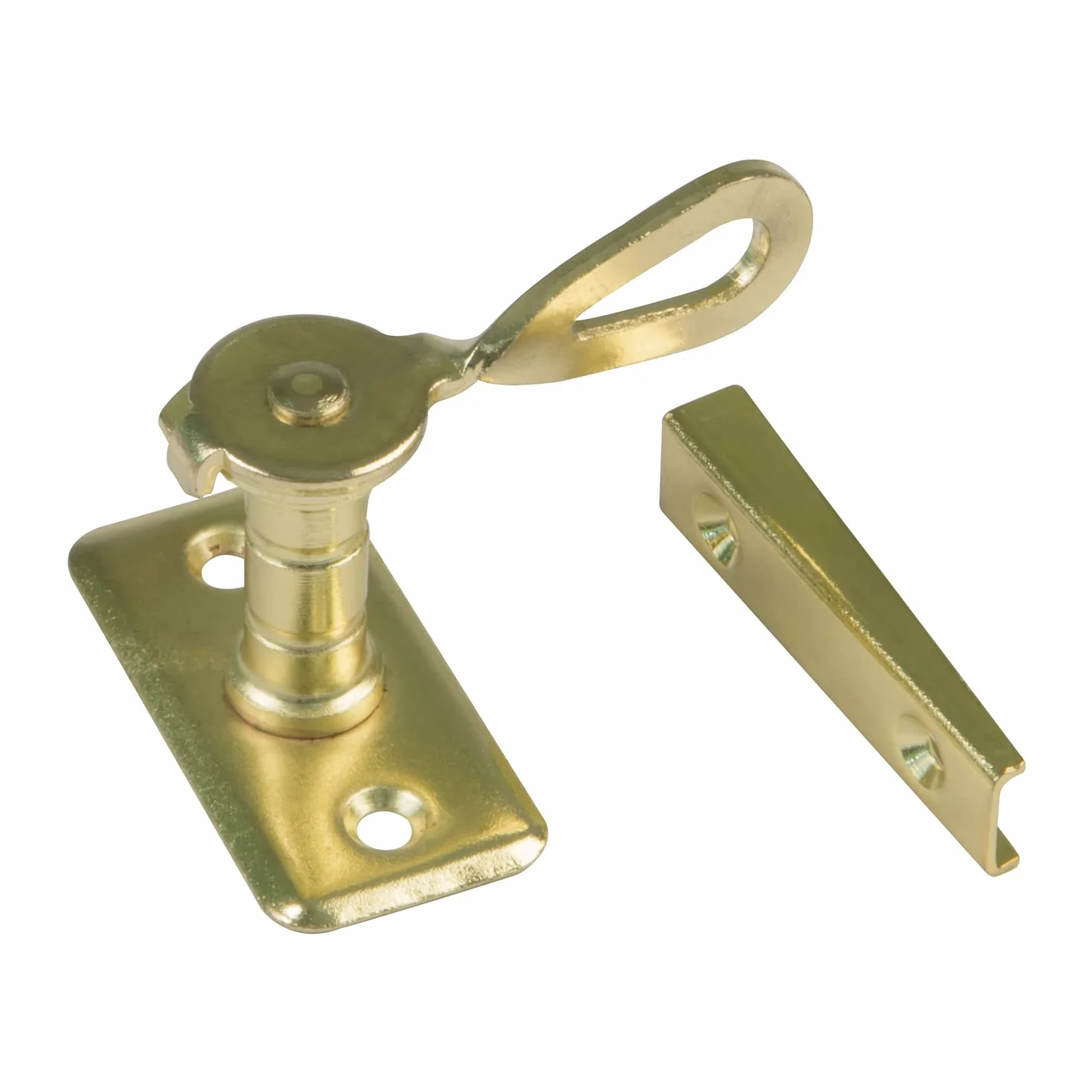 Amig - Aldabilla typu San Sebastian do okiennic Mod.12 | 50 x 25 x 25 mm | Zamknięcie wewnętrzne w celu zmniejszenia szumów i prądów powietrza | Ze stali mosiężnej | W zestawie taśmy
