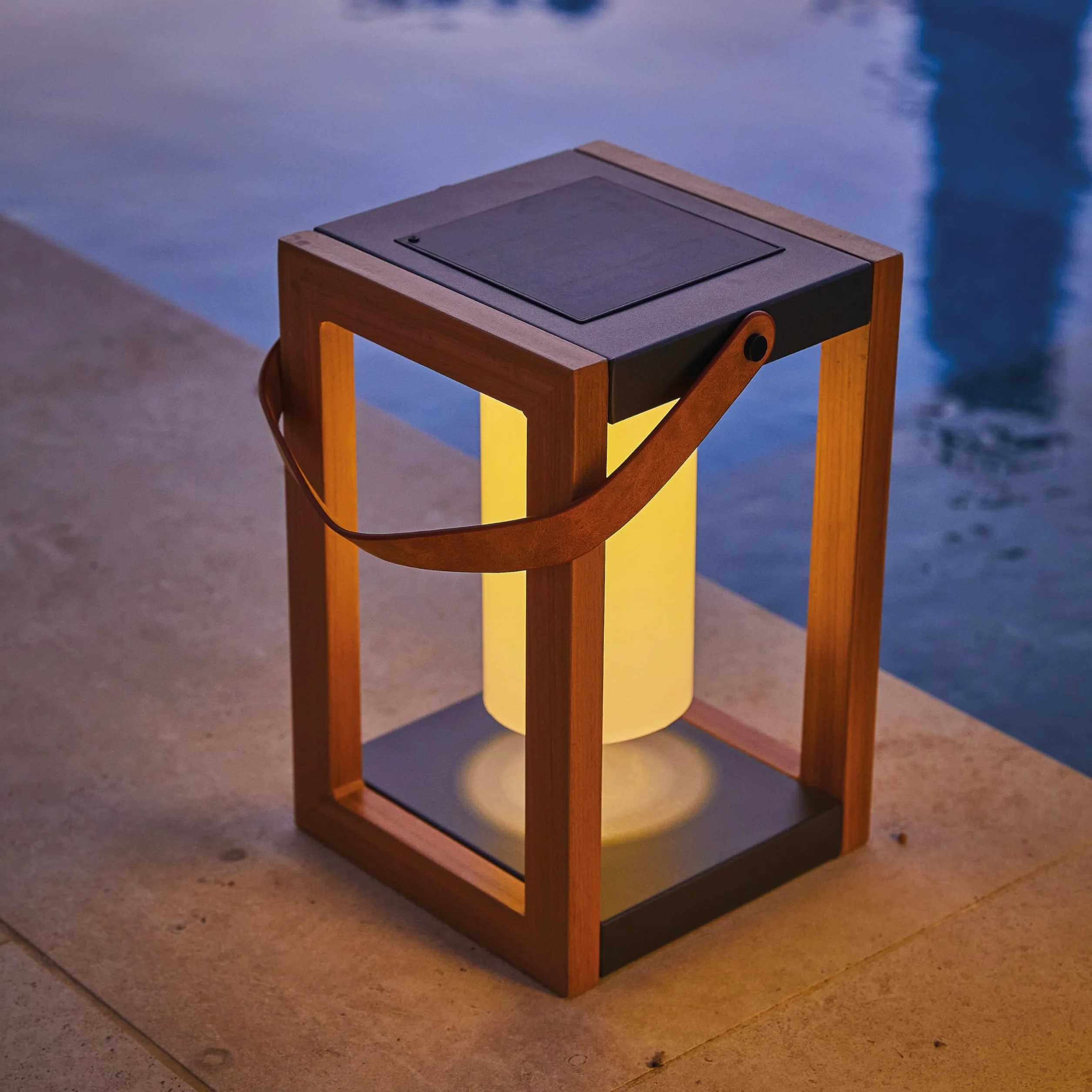 Lumisky SERAPHINA Lampa solarna LED biała z panelem słonecznym H32cm