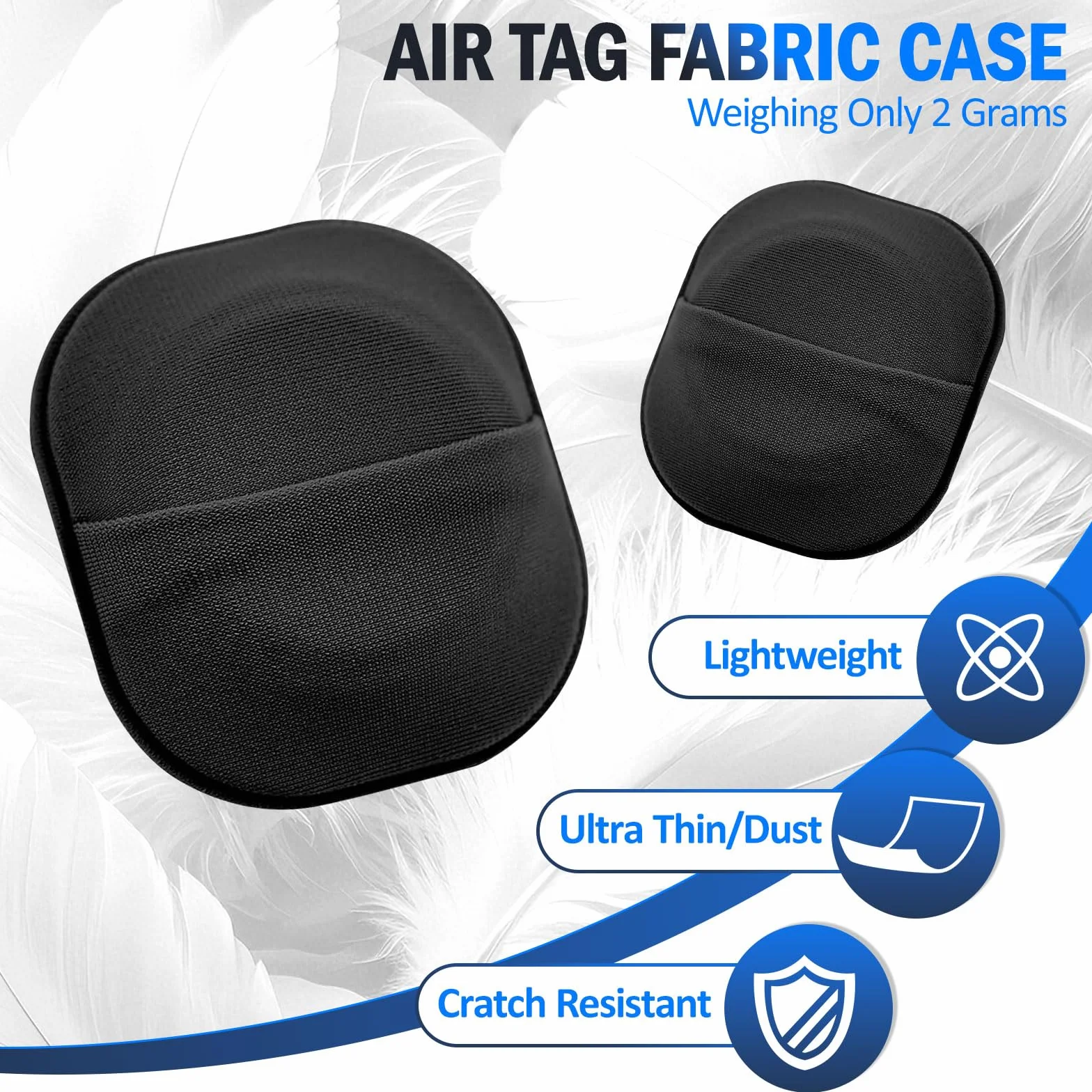 Etui do Apple Airtag, kompatybilne z Air Tag Tracker, z klejem 3M, 4 sztuki