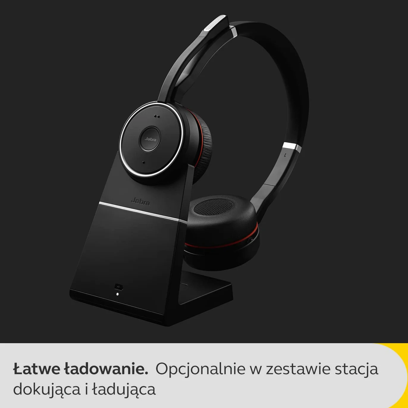 Jabra Evolve 75 SE bezprzewodowy zestaw słuchawkowy Bluetooth stereo, aktywna redukcja szumów, czarny