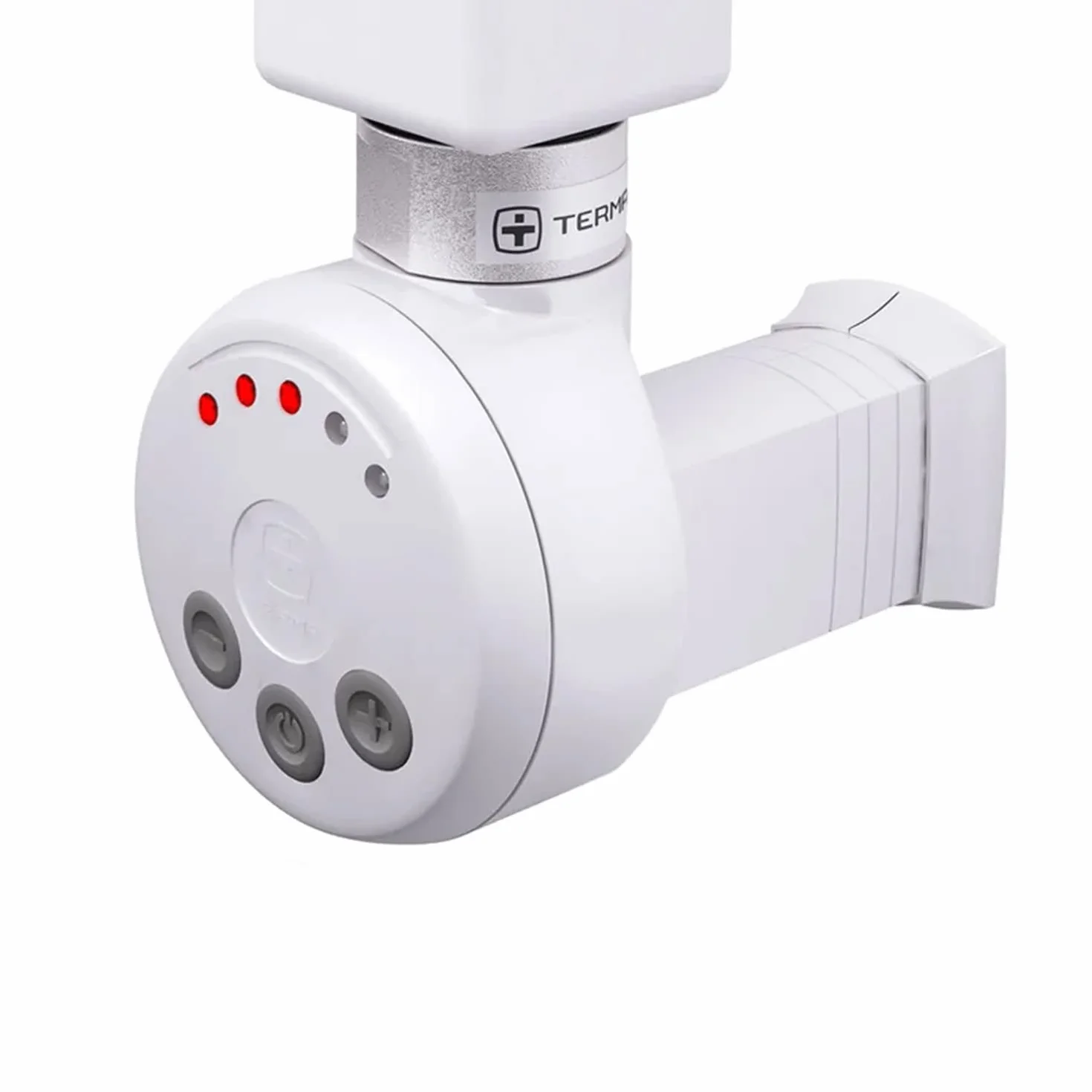 Termostat grzałka, wkład grzejny, element grzejny do grzejników łazienkowych MEG 1000 W, prosty kabel bez wtyczki (biały)