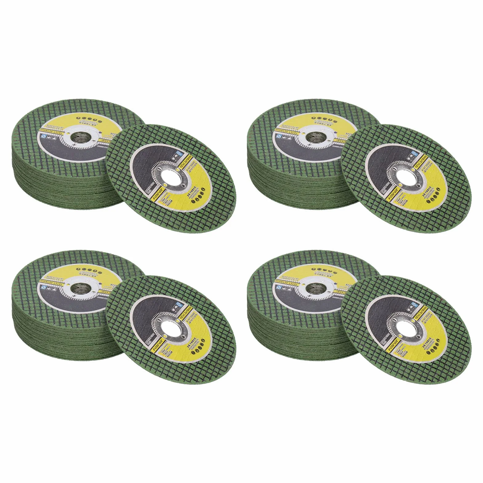 YWBL-WH Tarcza do Cięcia żywicy 100 szt. Tarcza do Cięcia Białego Korundu 107 Mm X 1,2 Mm X 16 Metalowej Rury ze Stali Nierdzewnej Cięcie żelaza Pod Kątem za pomocą Narzędzi Obrotowych