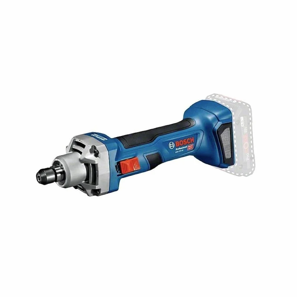 Bosch Professional system 18V: akumulatorowa szlifierka prosta GGS 18V-20 (bez akumulatorów i ładowarki, 2 klucze płaskie 19 mm)