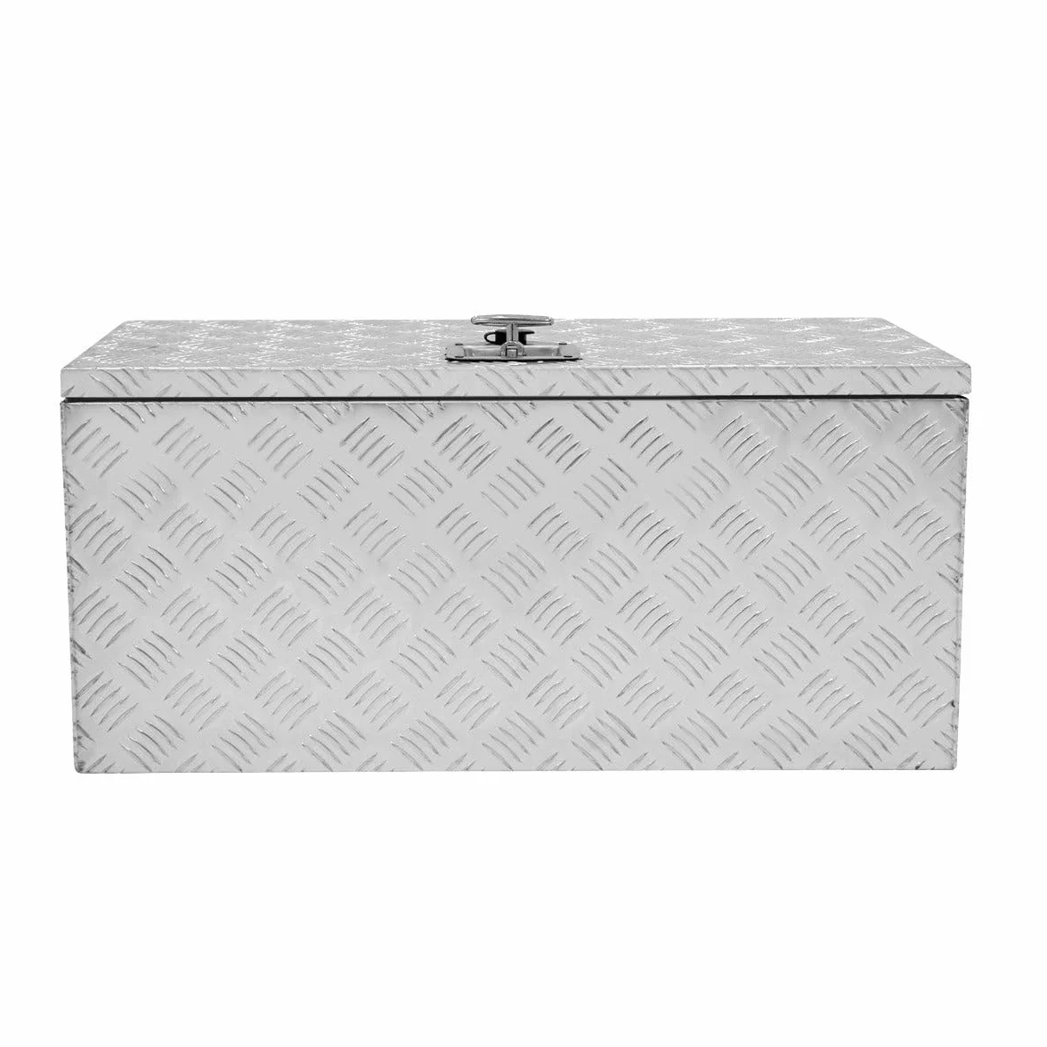 Aluminiowa skrzynka narzędziowa, zamykana skrzynia 102 l, 2 klucze, przyczepa, ciężarówka, furgonetka, skrytka, wytrzymała płyta kontrolna, gumowa podstawa i uszczelka, walizka do przenoszenia XL 810